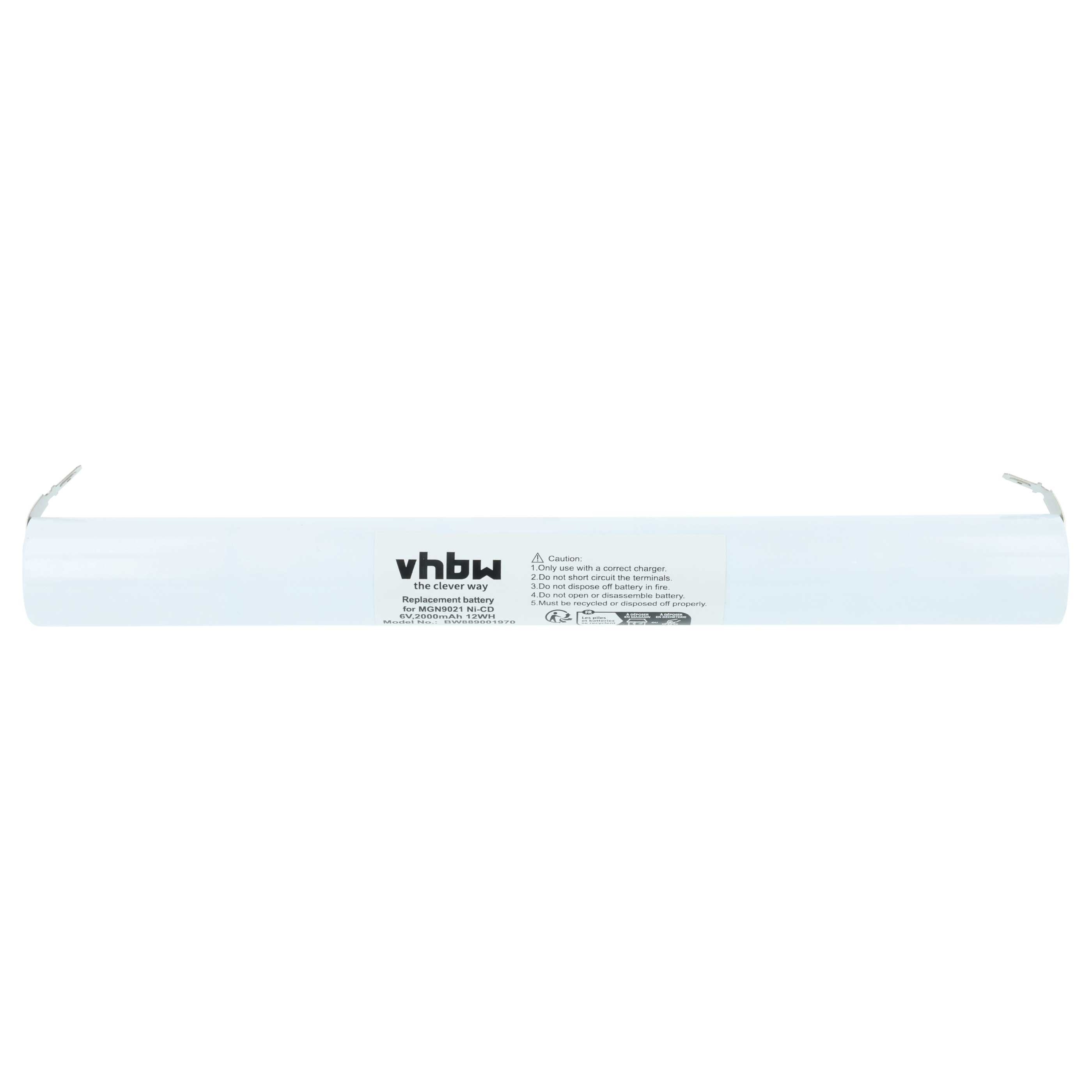 5x Akumulator do oświetlenia awaryjnego zamiennik NX MGN9021, 5xSC ST4 HT 6V - 2000 mAh 6 V NiCd