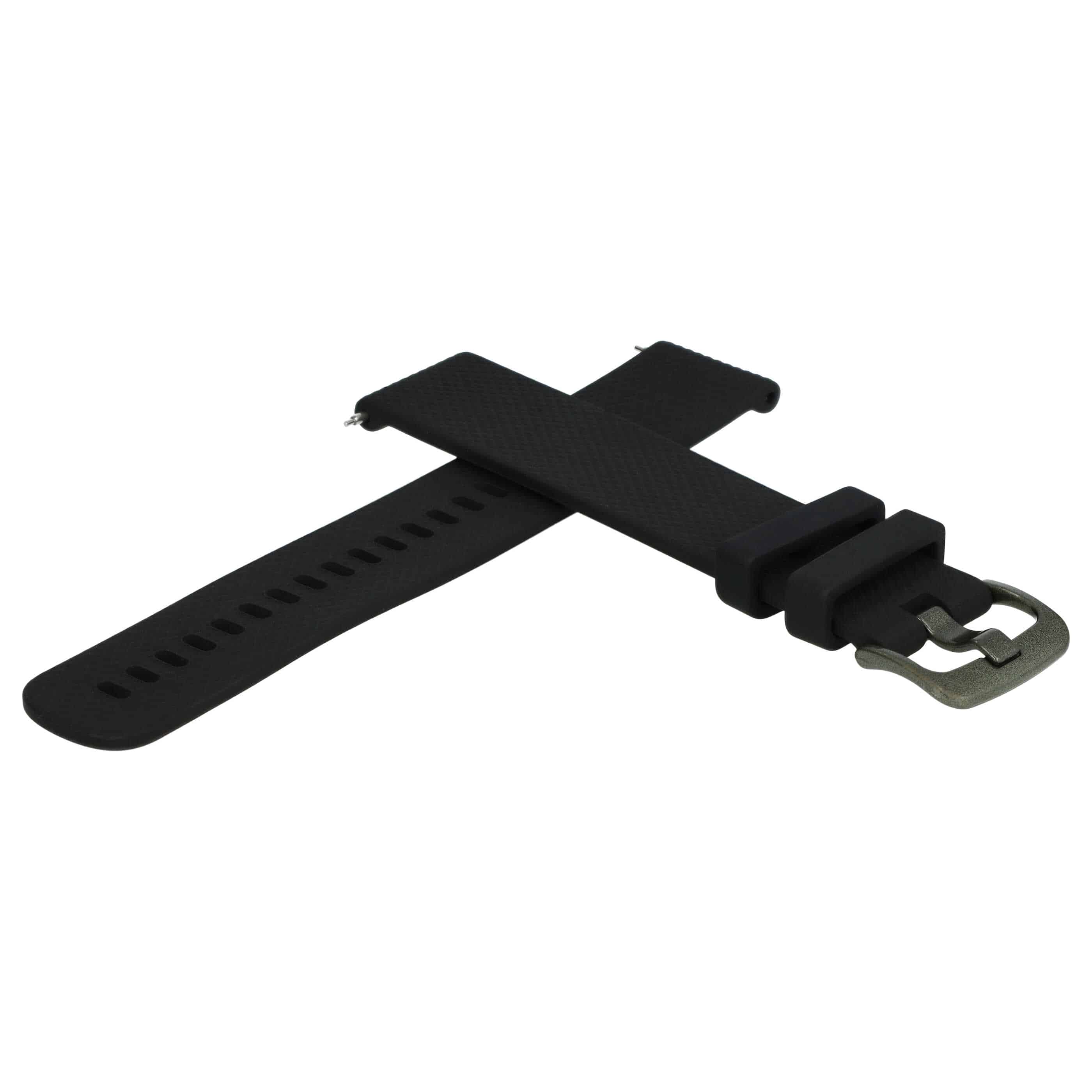 cinturino L per Samsung Galaxy Watch Smartwatch - fino a 260 mm circonferenza del polso, silicone, nero