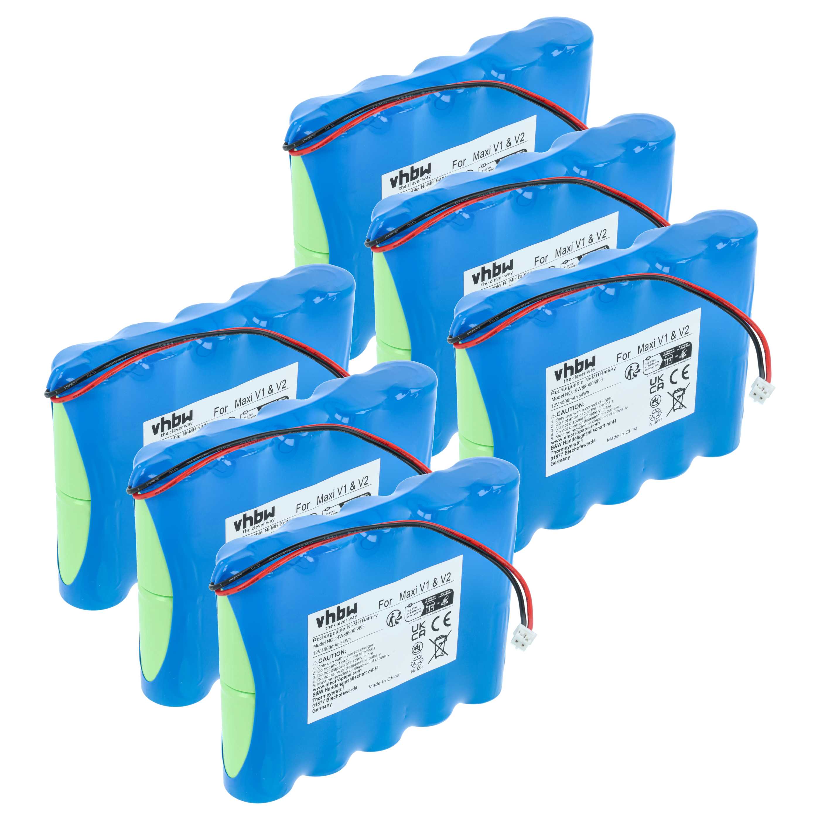 Batterie (6 pcs.) lampe LED - 4,5Ah 12V NiMH