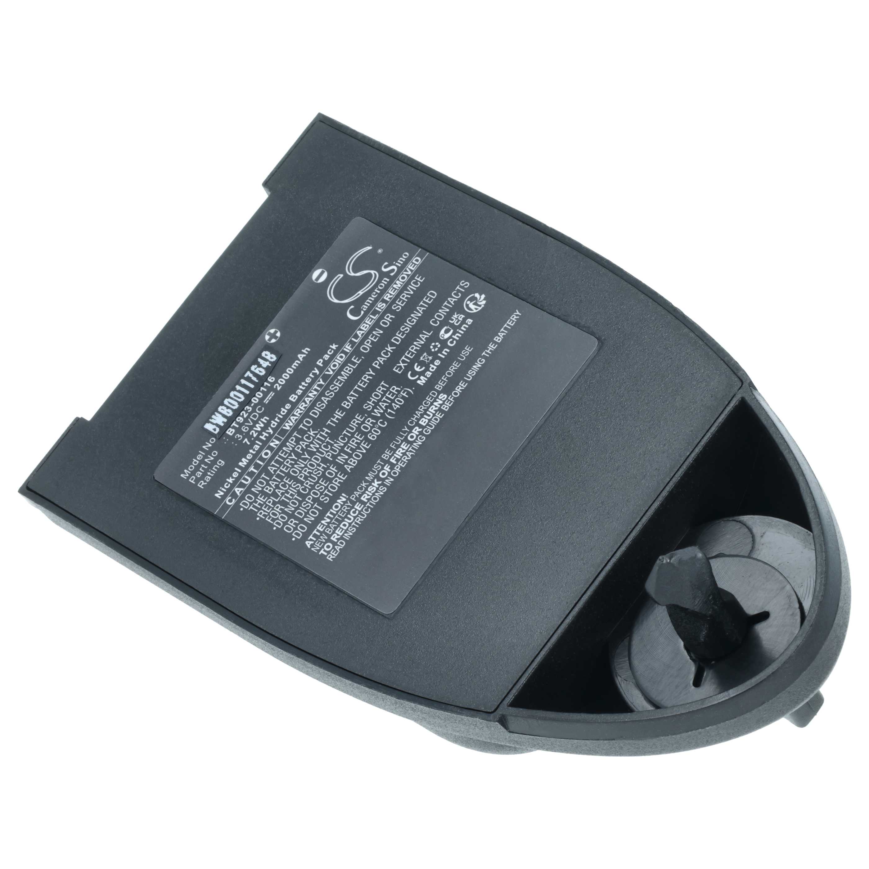 Akku (2 Stück) als Ersatz für Cattron Theimeg BAT-0000327, BT923-00116 Steuerung - 2000mAh 3,6V NiMH