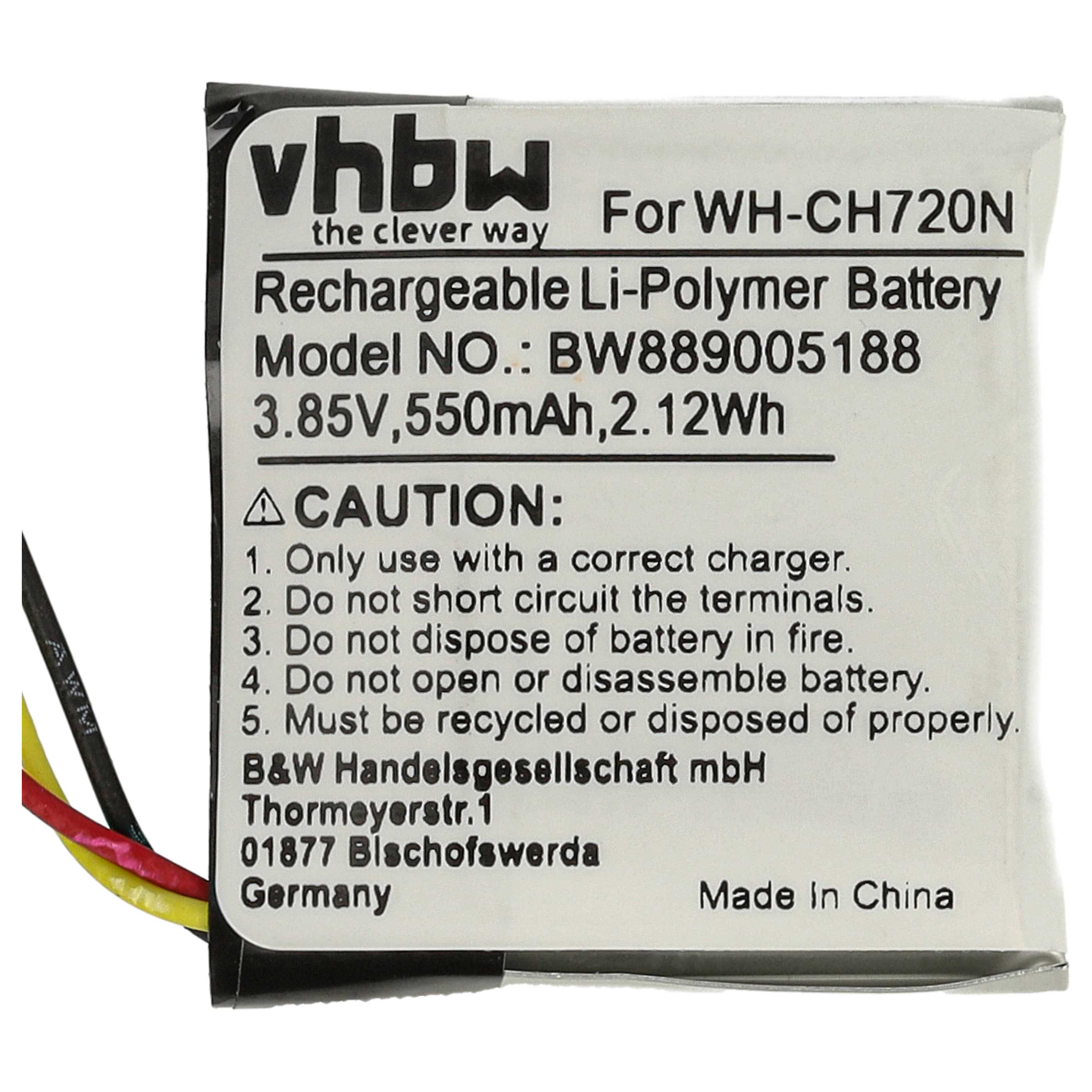 Akumulator do słuchawek bezprzewodowych zamiennik Sony 722428, FT702028P - 550 mAh 3,85 V LiPo