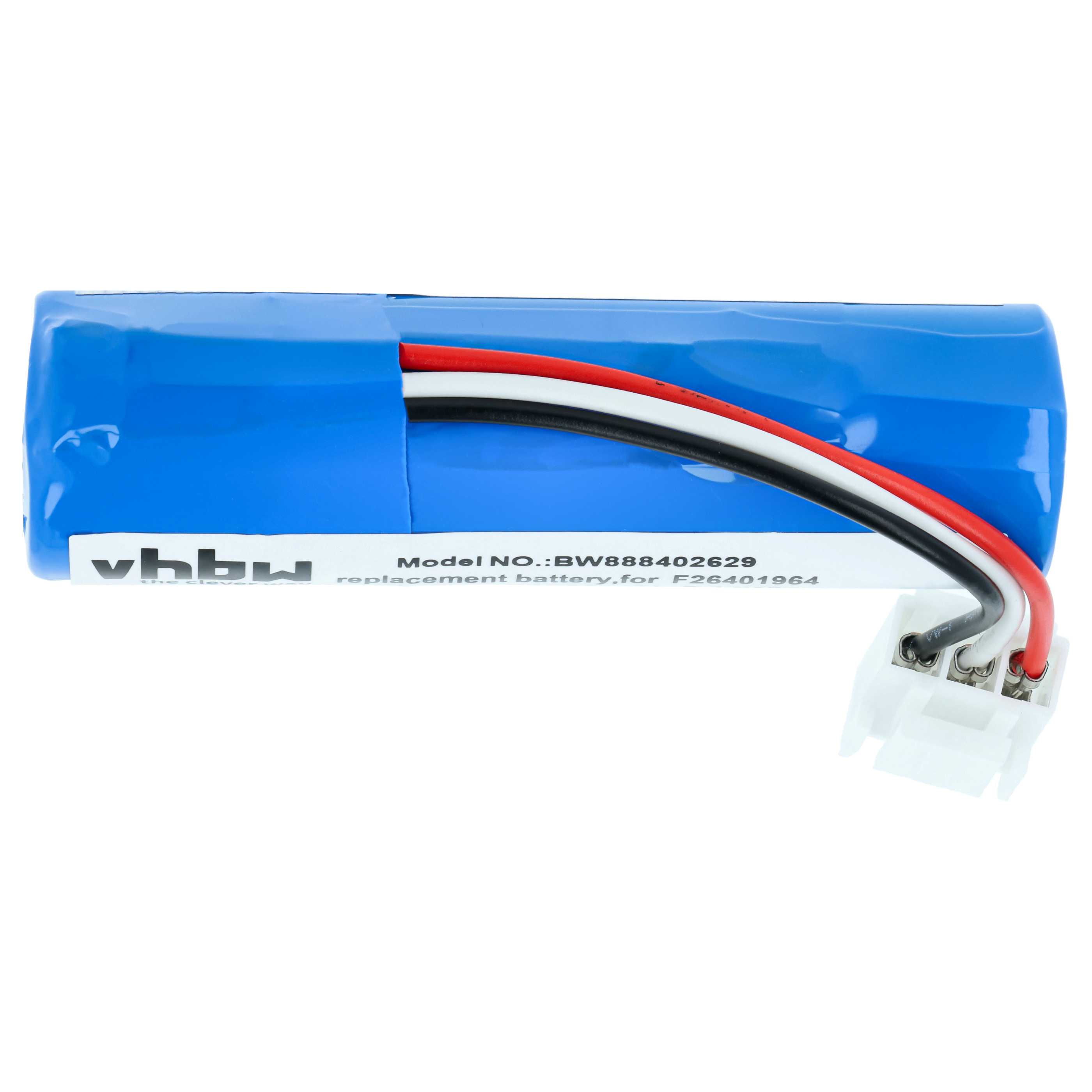 Batería reemplaza Ingenico 296110884, 295006044, F26401964 para lector de tarjetas - 2200 mAh 3,7 V Li-Ion