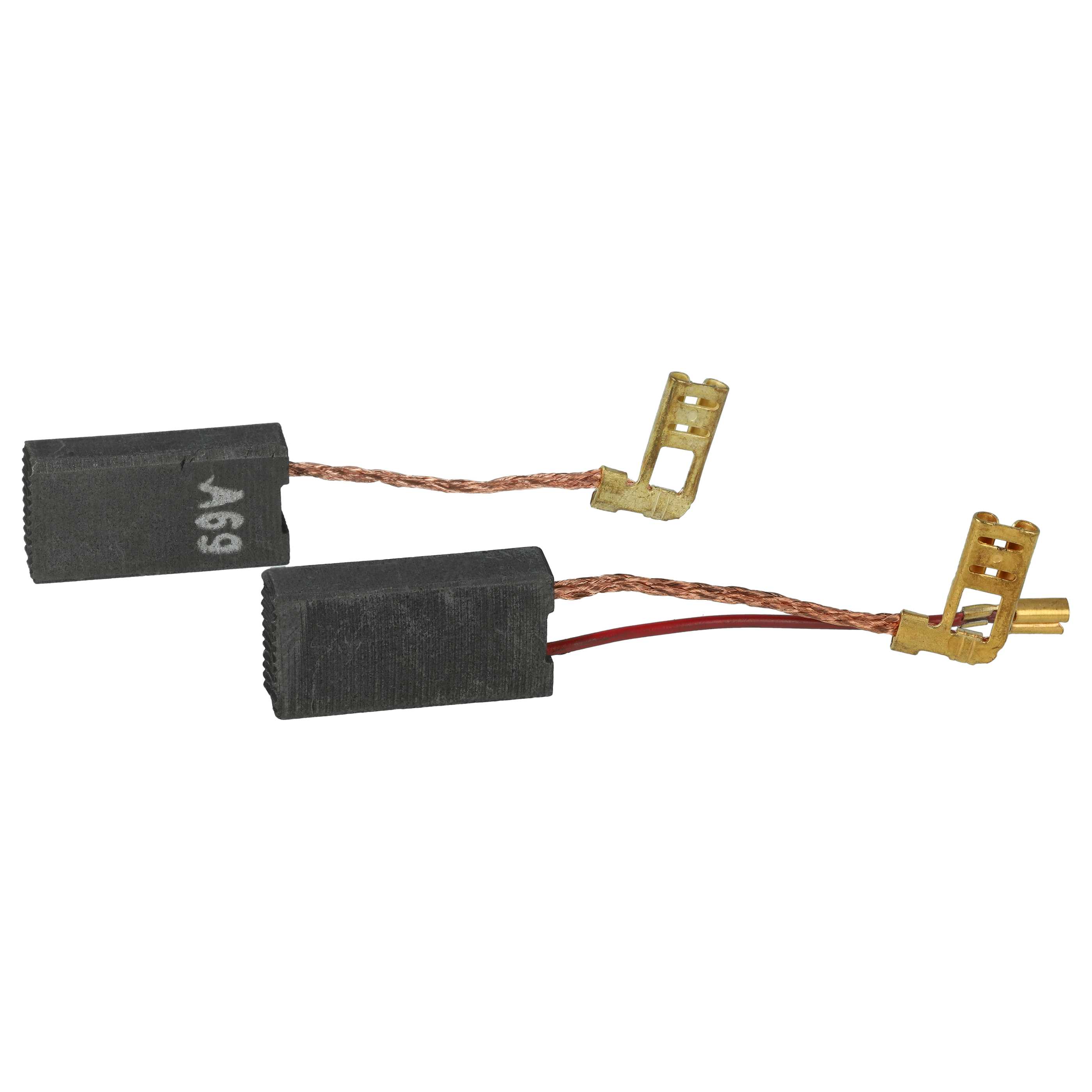 2x Szczotka węglowa zam. Bosch 1617014144, 1617014135 + kątowa wsuwka, 6,2 x 12,5 x 24,8 mm