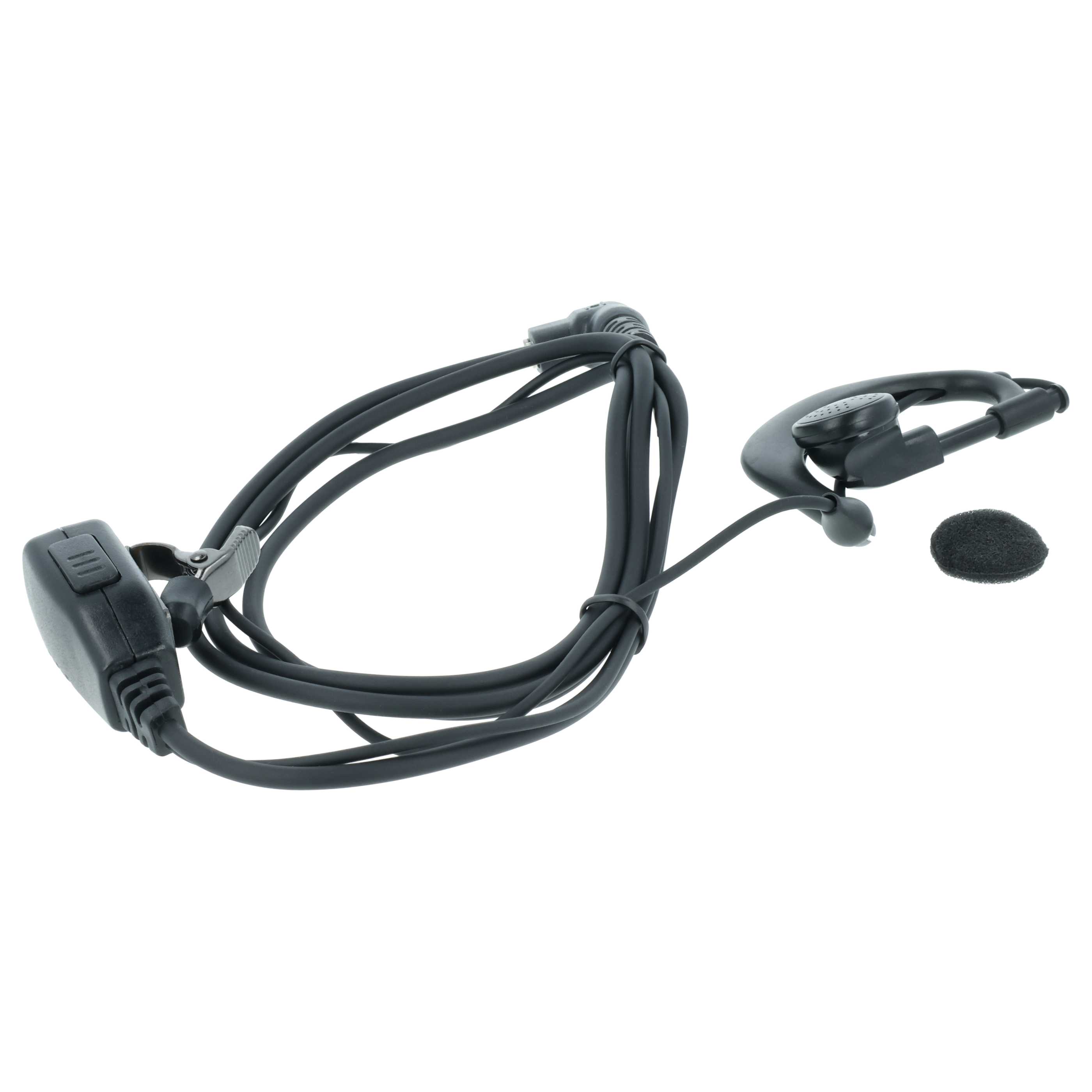 Security Radio Headset suitable for Motorola GP300 - "Take Call Button", Clip Mount