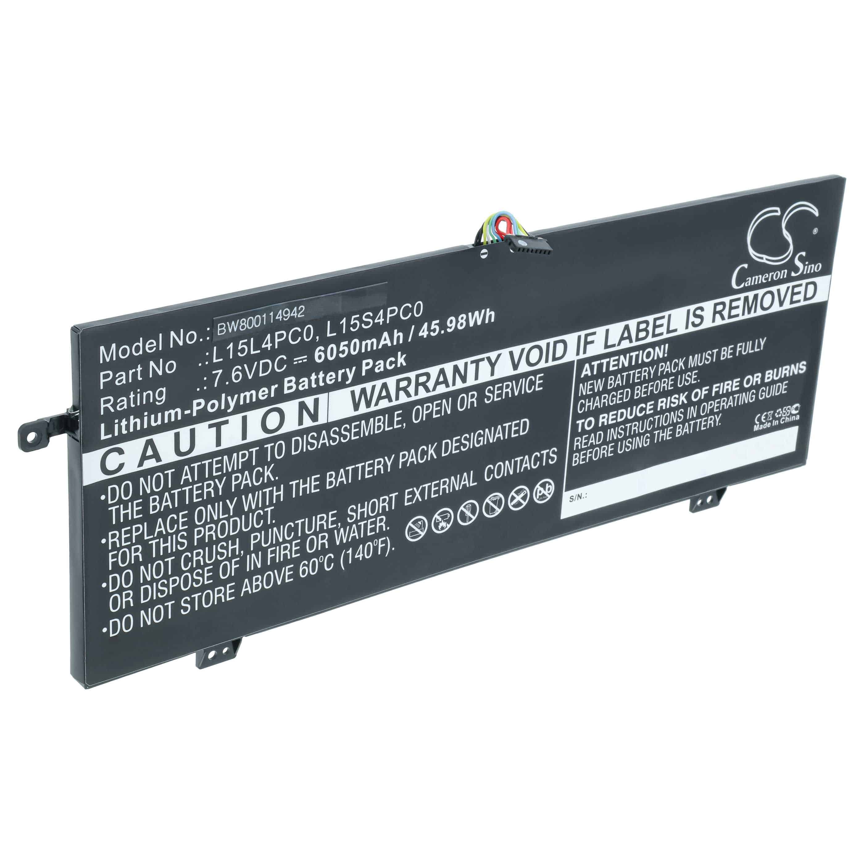 Akumulator do laptopa zamiennik Lenovo L15L4PCO, L15S4PC0, L15L4PC0 - 6050 mAh 7,6 V LiPo