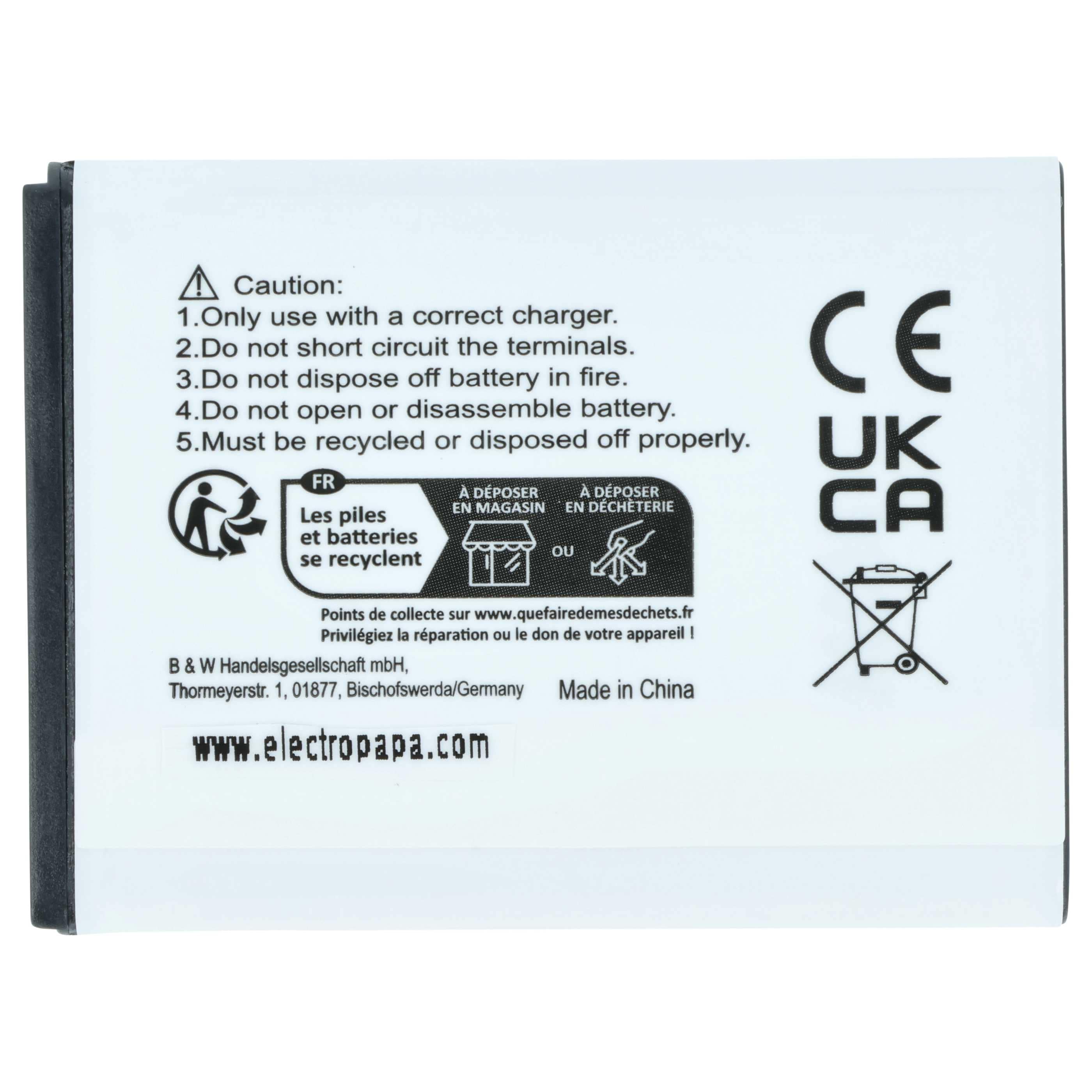 Mobile Phone Battery replaces Samsung EB494358VU - 1100 mAh 3.7 V Li-Ion