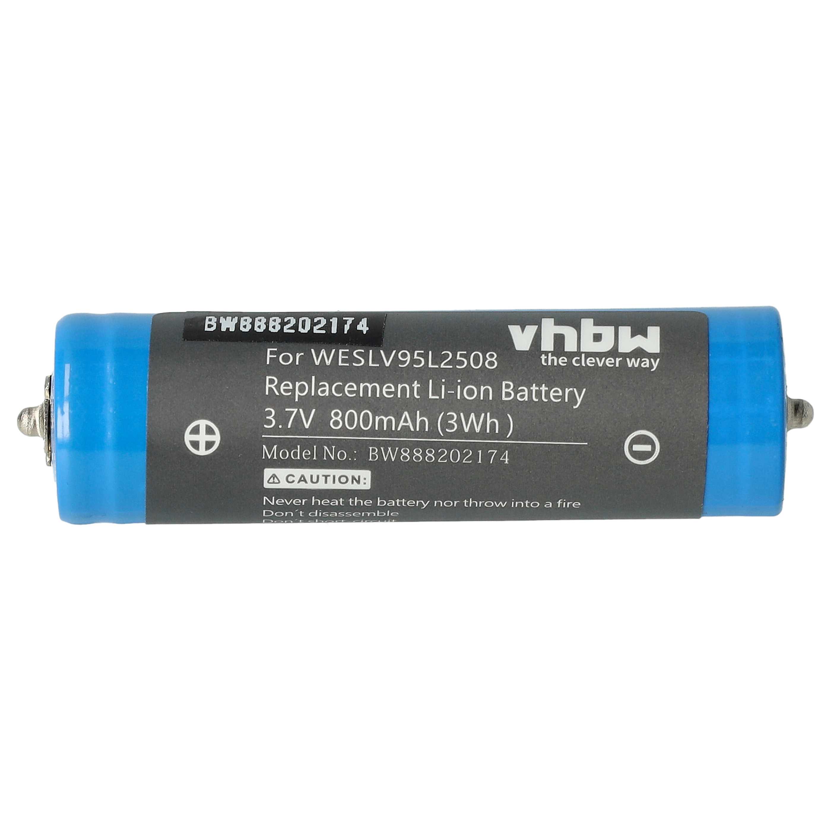 Electric Razor Battery Replacement for Panasonic WES8163L2505, WESLV95L2508, WESLV95L2509 - 800mAh 3.7V Li-Ion