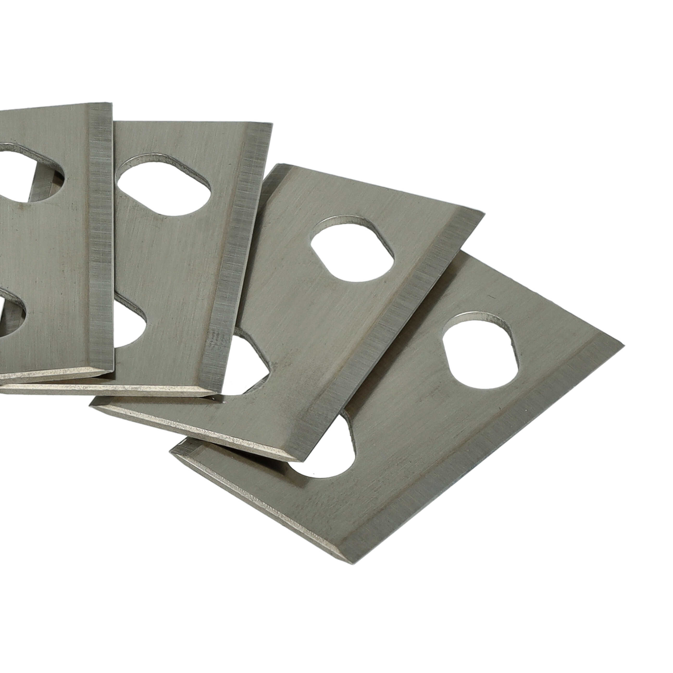 8x Exchange Blade replaces Arnold 1111-M6-1008 Cordless Lawnmower etc.chrome-carbon steel, Silver