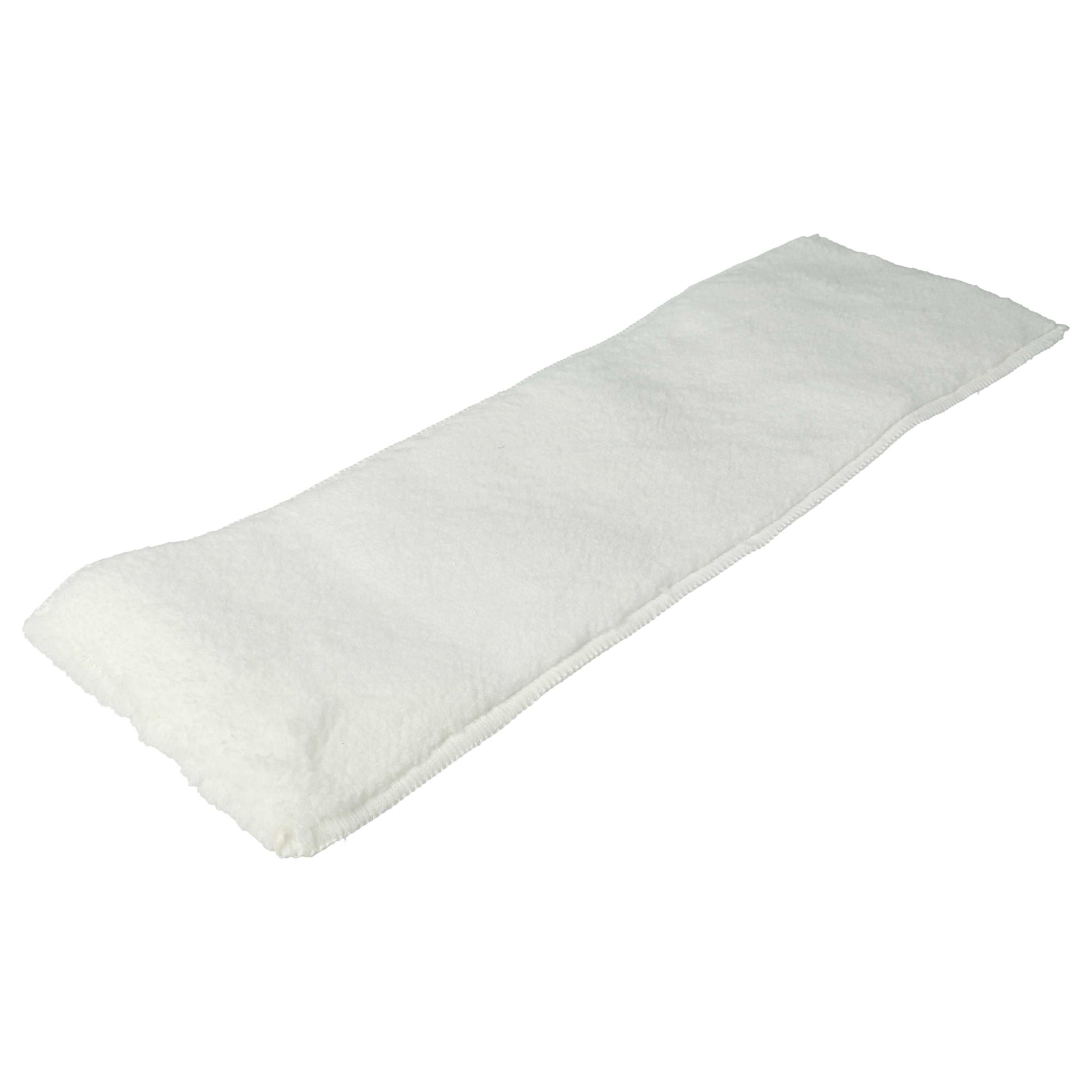 2x Lingette remplace Kärcher 2.863-020.0 pour nettoyeur vapeur Kärcher - microfibre, blanc