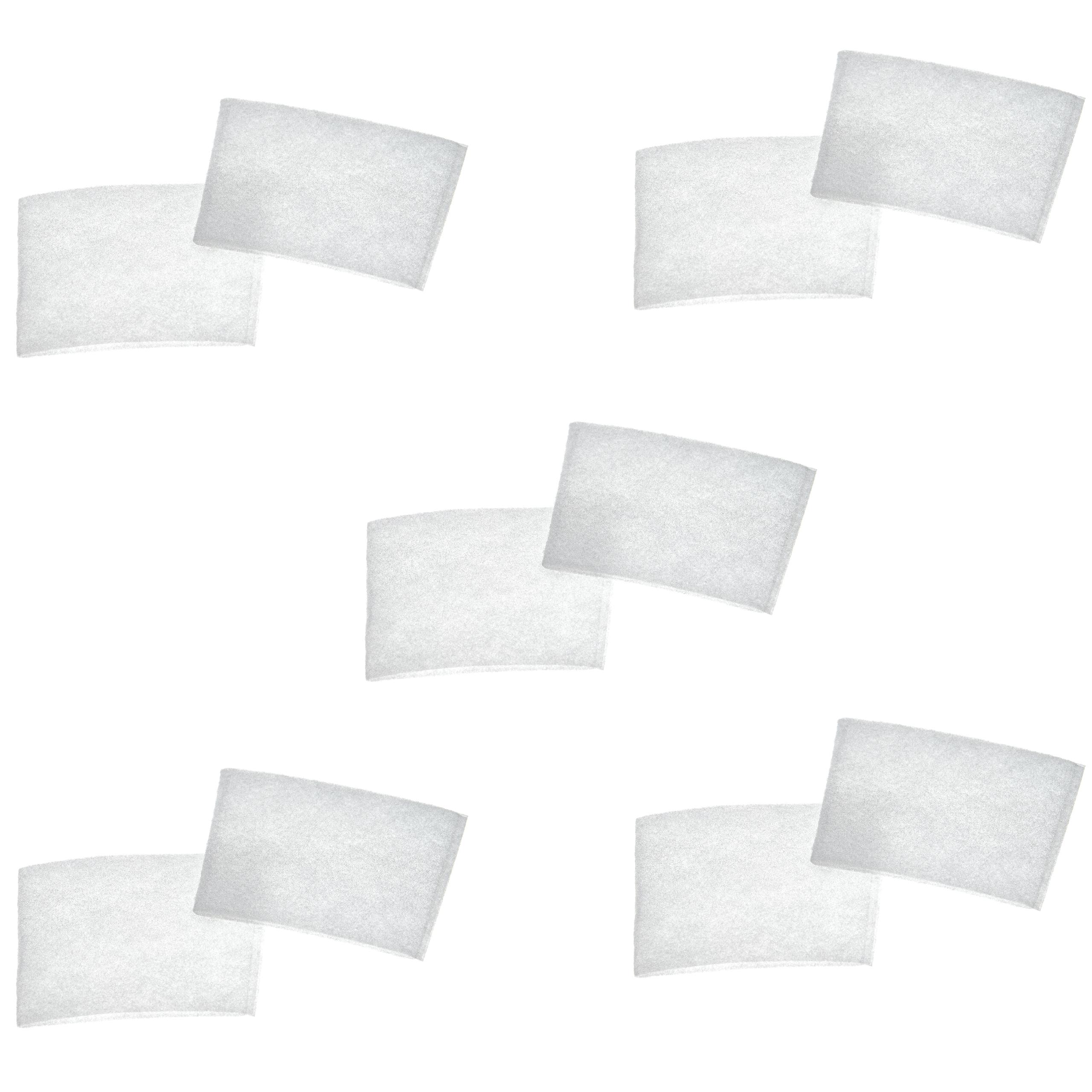 10x Filter Sleeve replaces Dirt Devil 2881077 for Dirt Devil Vacuum Cleaner - White