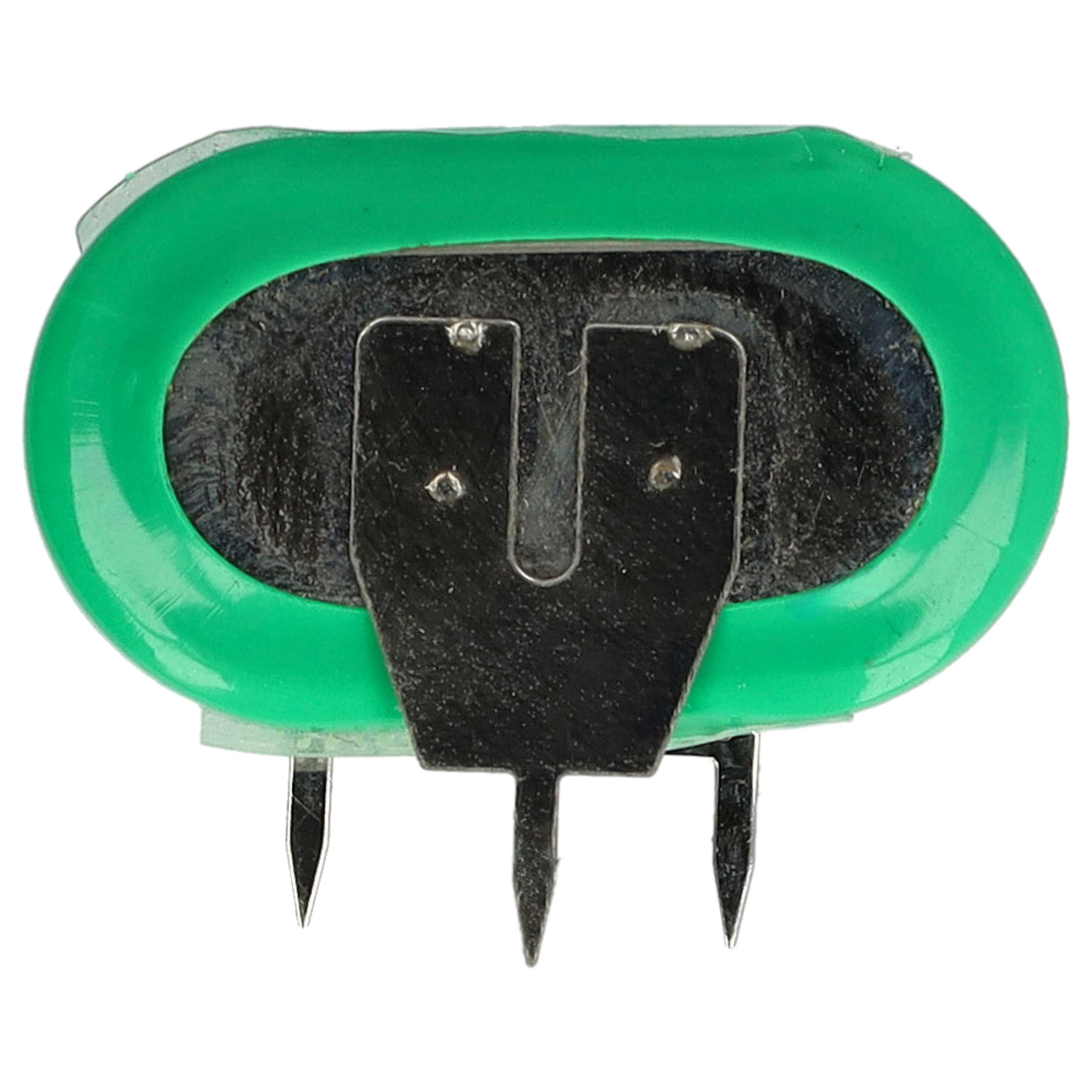 10x Button Cell Battery Type 1/V150H 3 Pins for Model Building Solar Lamps etc. - 150 mAh 1.2 V NiMH