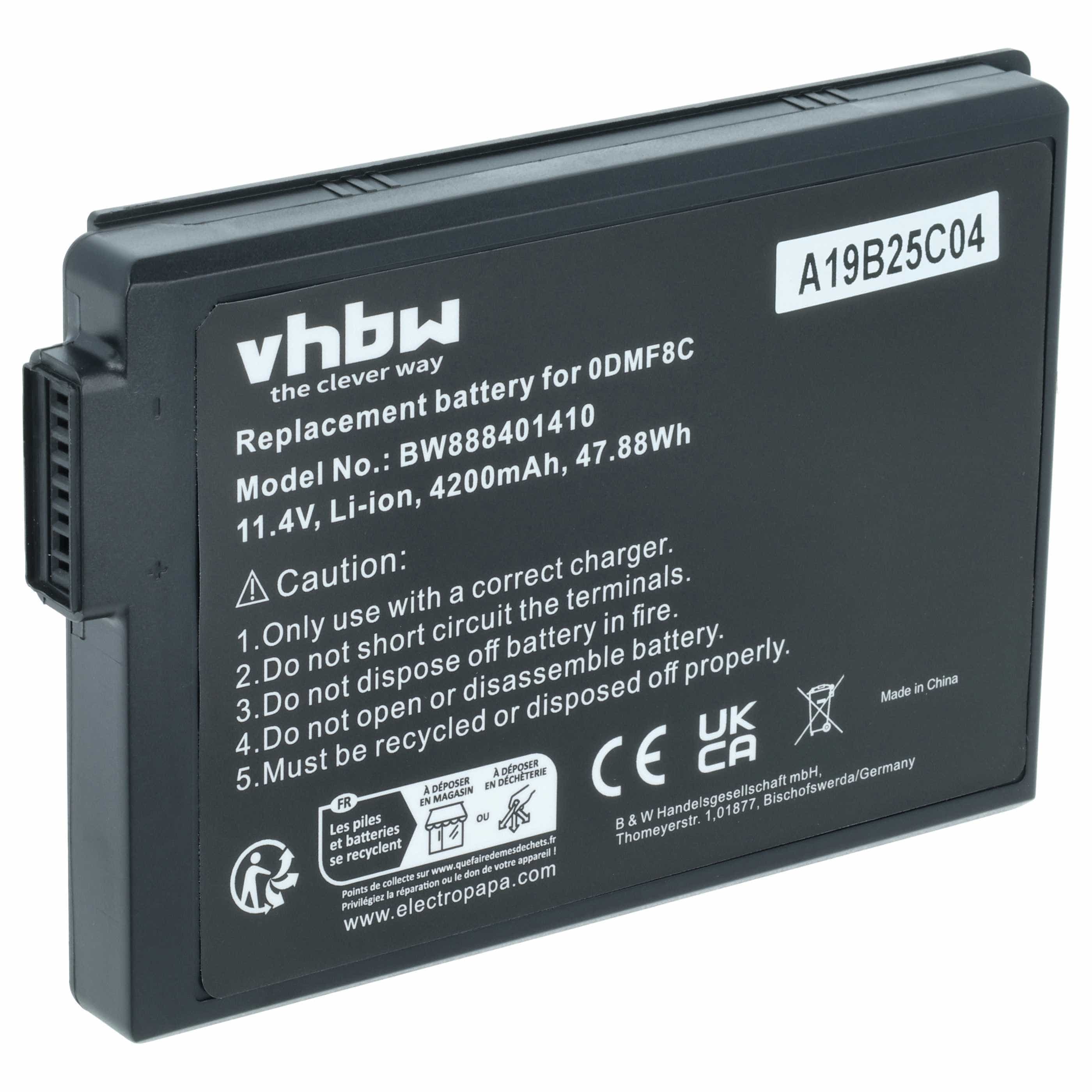 Akumulator do laptopa zamiennik Dell P86G001, P85G, P85G001, 7WNW1, DMF8C, 0DMF8C - 4200 mAh 11,4 V Li-Ion