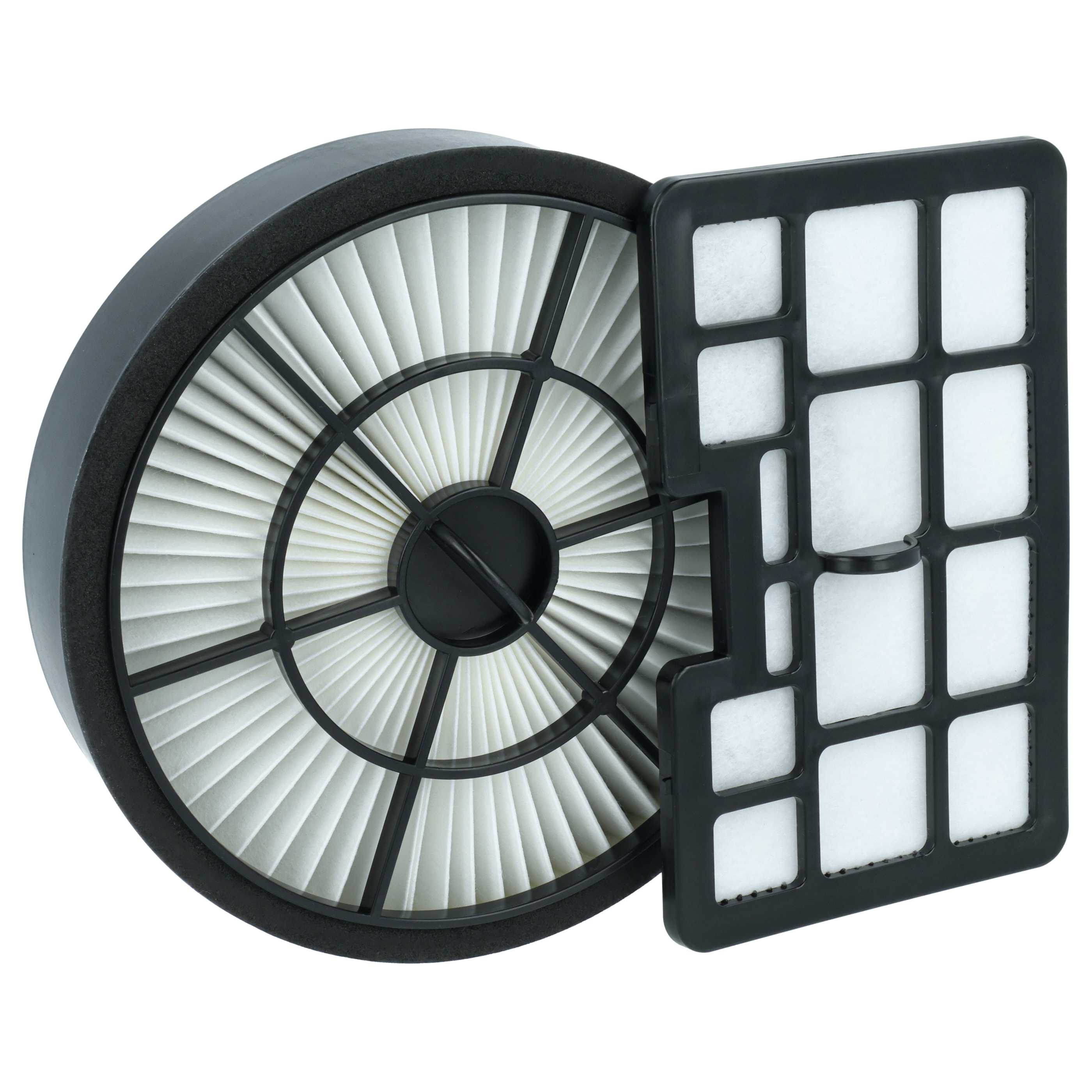 Set 4 filtros reemplaza Hanseatic 15705486 para aspiradora - filtro aire salida, filtro combi (HEPA + espuma)