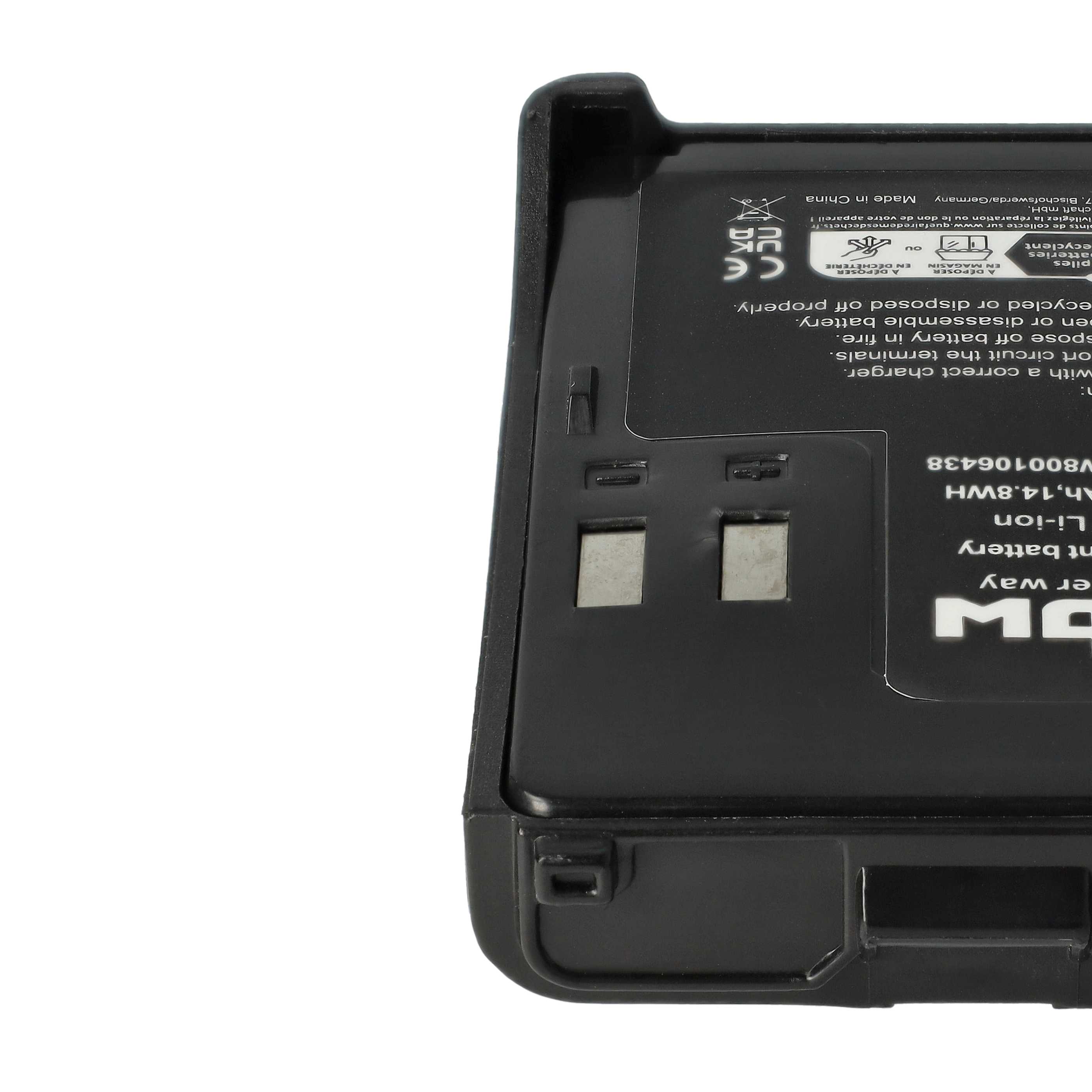 2x Batteria sostituisce Kenwood PB-42Li, PB-42L, PB-42 per dispositivo radio - 2000mAh 7,4V Li-Ion