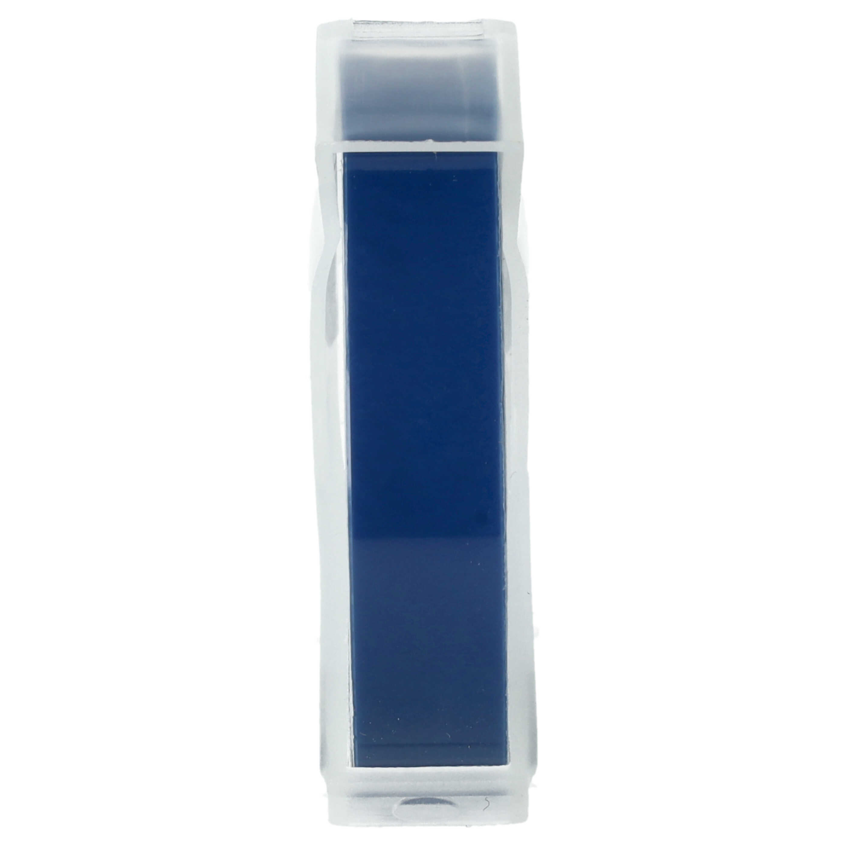 3D PrägebandSchriftband als Ersatz für Dymo 520106, S0898140 - 9mm Weiß auf Blau