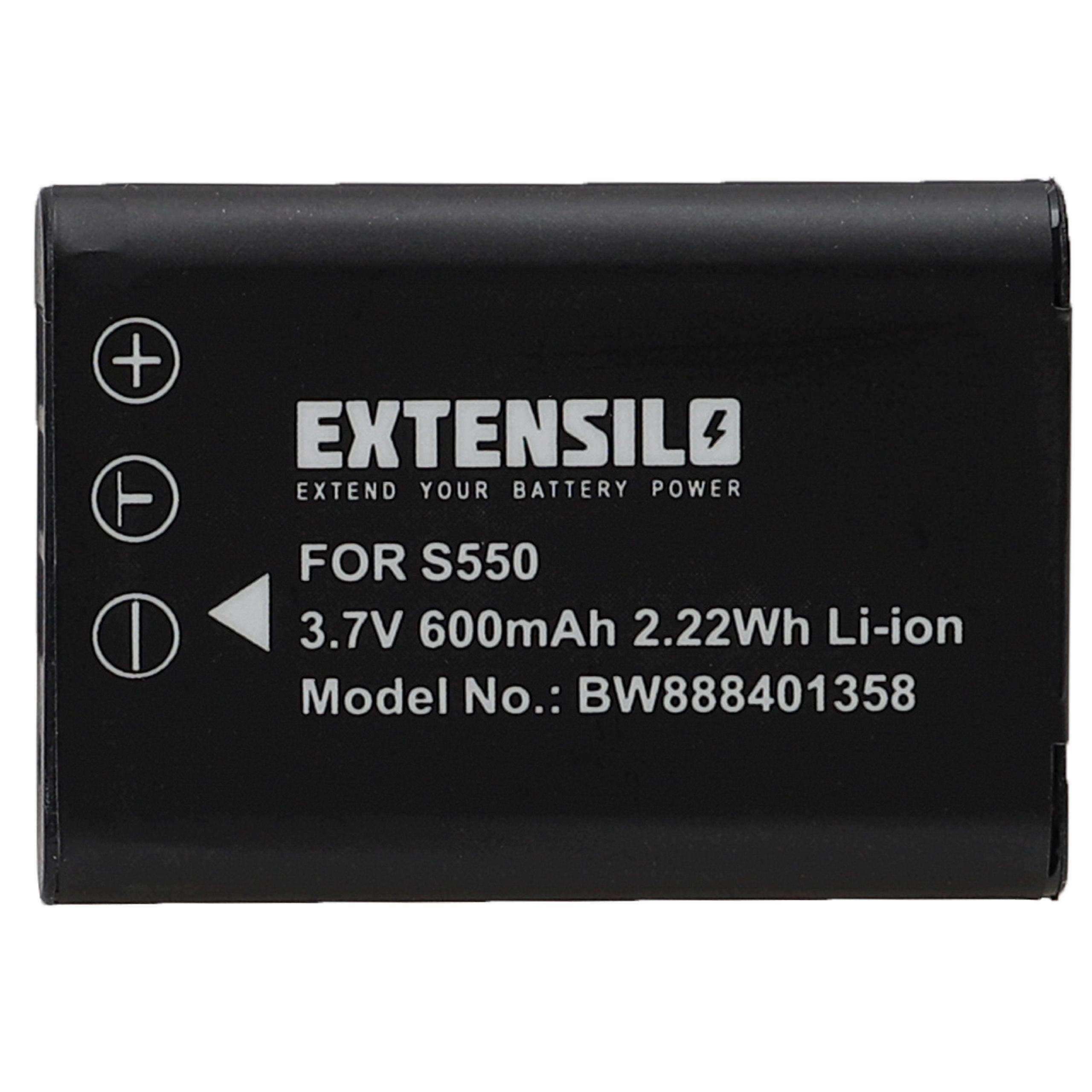 Batteria sostituisce Nikon EN-EL11 per fotocamera Pentax - 600mAh 3,7V Li-Ion