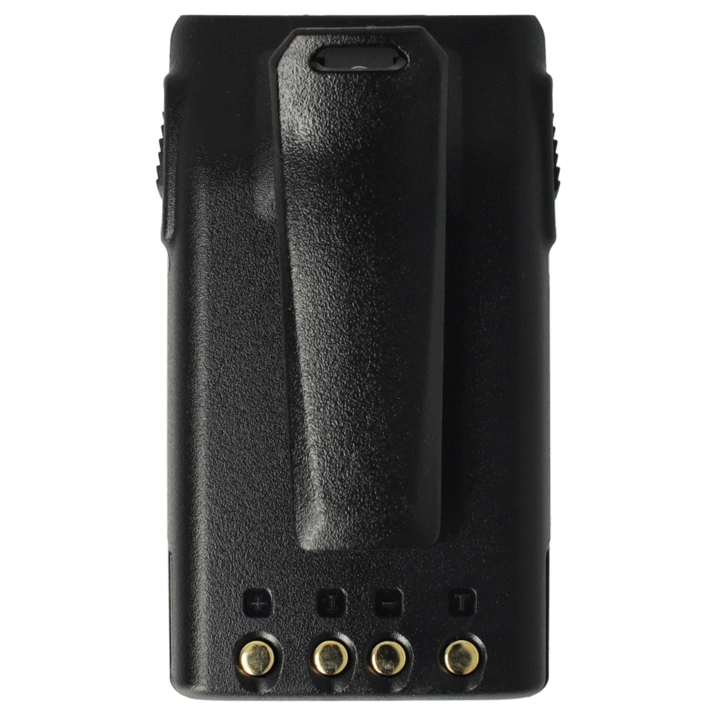 Radio 2x Battery replaces BLO-004, BLO-007, BLO-001 - 1700 mAh 7.4 V Li-Ion + Belt Clip
