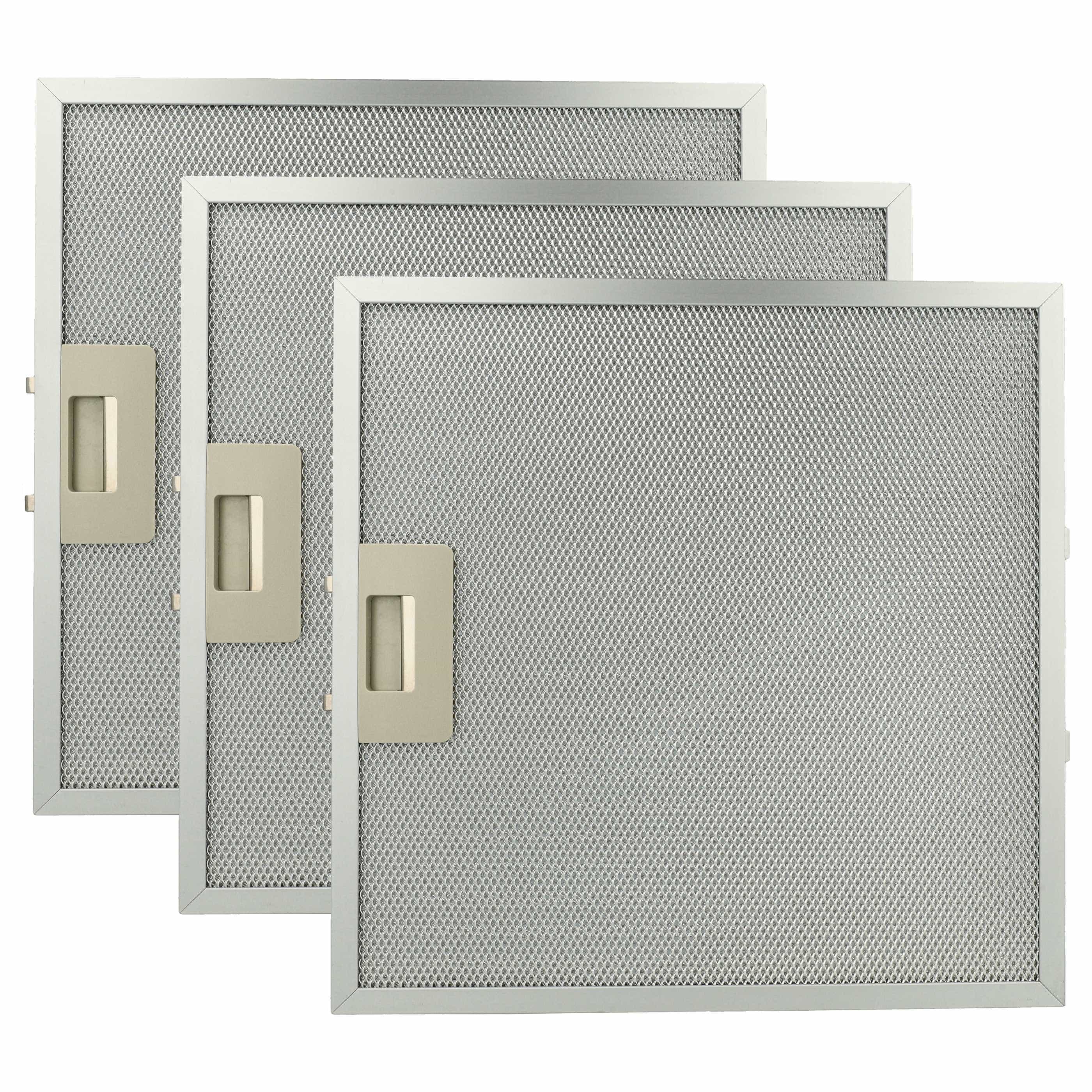 3x Filtres métal remplace Bauknecht 481248058144 pour hotte aspirante
