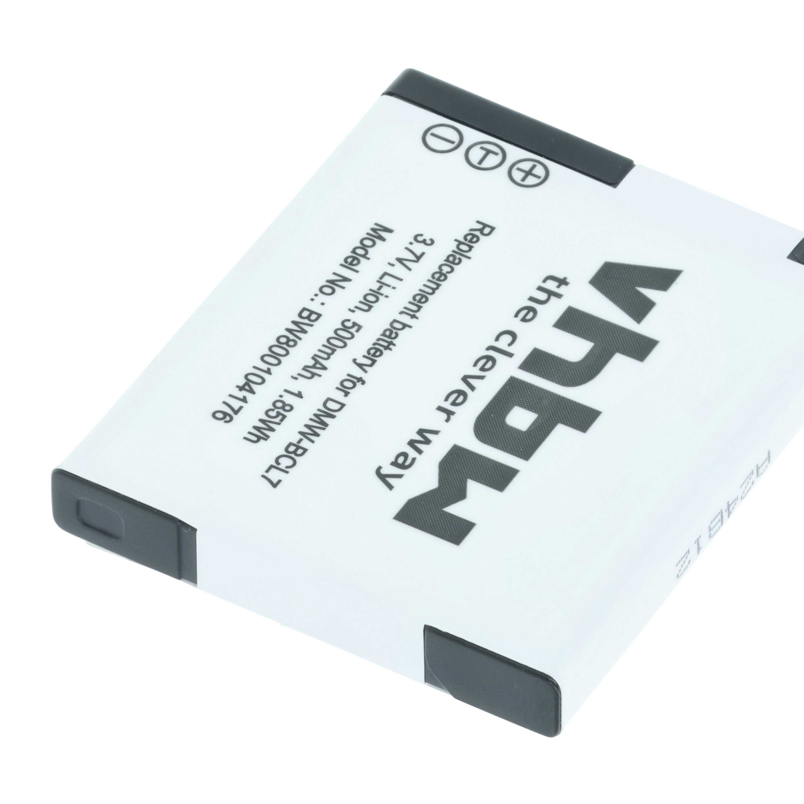 Battery replaces Panasonic DMW-BCL7E, DMW-BCL7 - 500mAh, 3.6V, Li-Ion