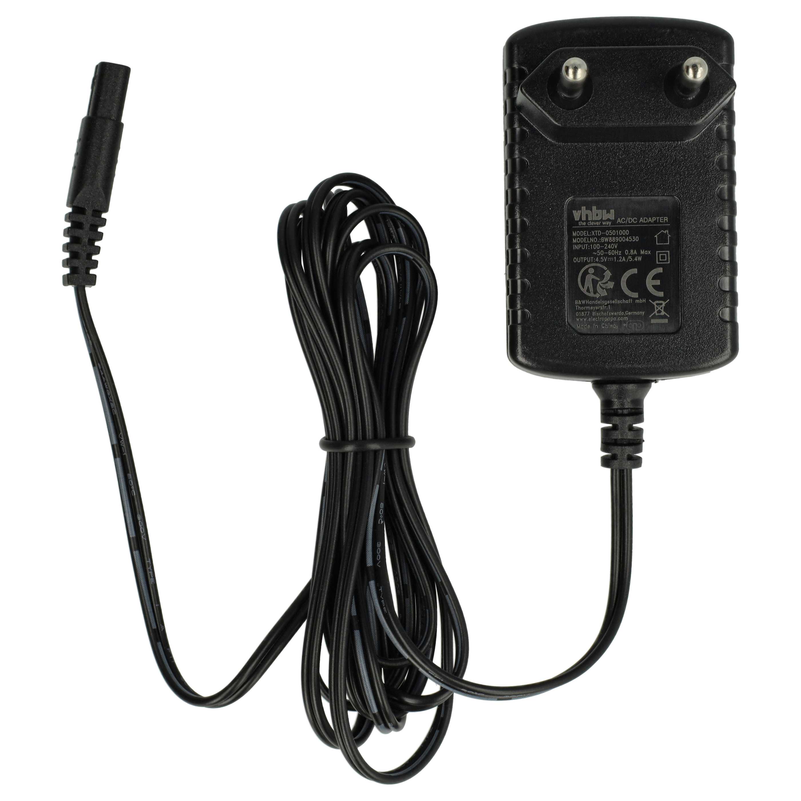 Mains Power Adapter replaces BaByliss 3030053838340, 35209900 for BaByliss Electric Hair Trimmer - 10 cm