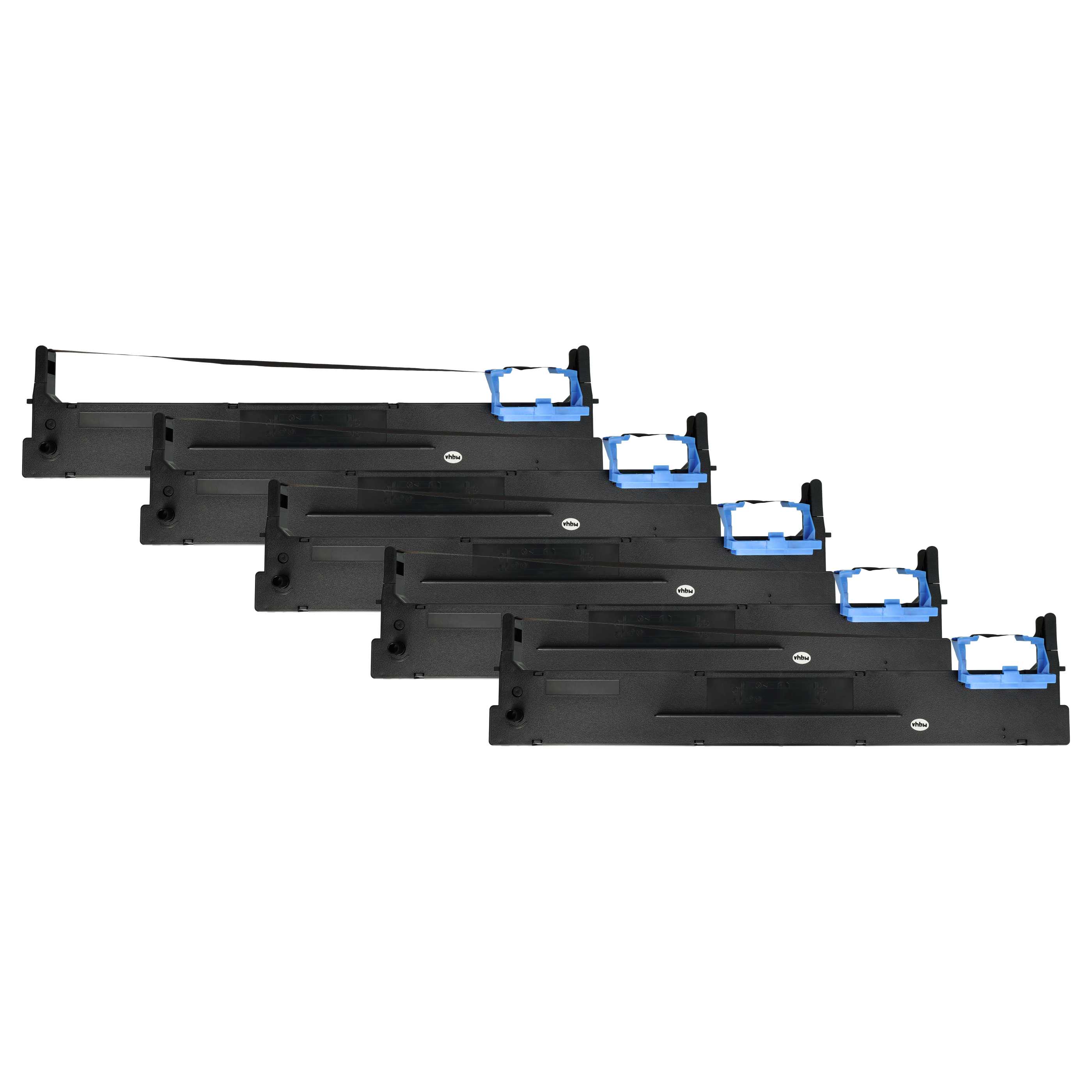 5x Ink Ribbon replaces Tally 99031 for Dot Matrix, Receipt Printer - Black