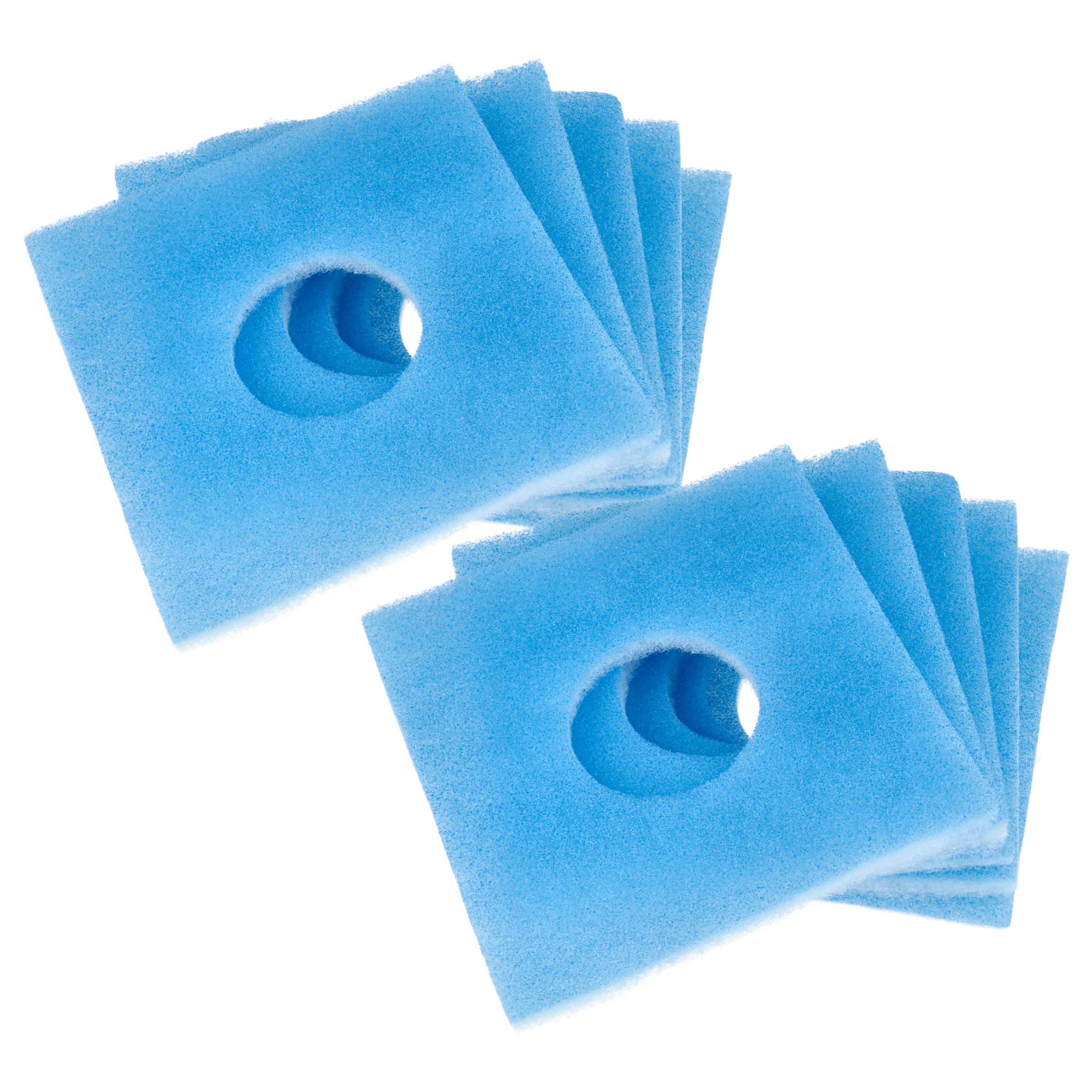 10x Filter als Ersatz für Limodor 00012 für Limodor / Limot Lüfter - Filterklasse G3, weiß, blau