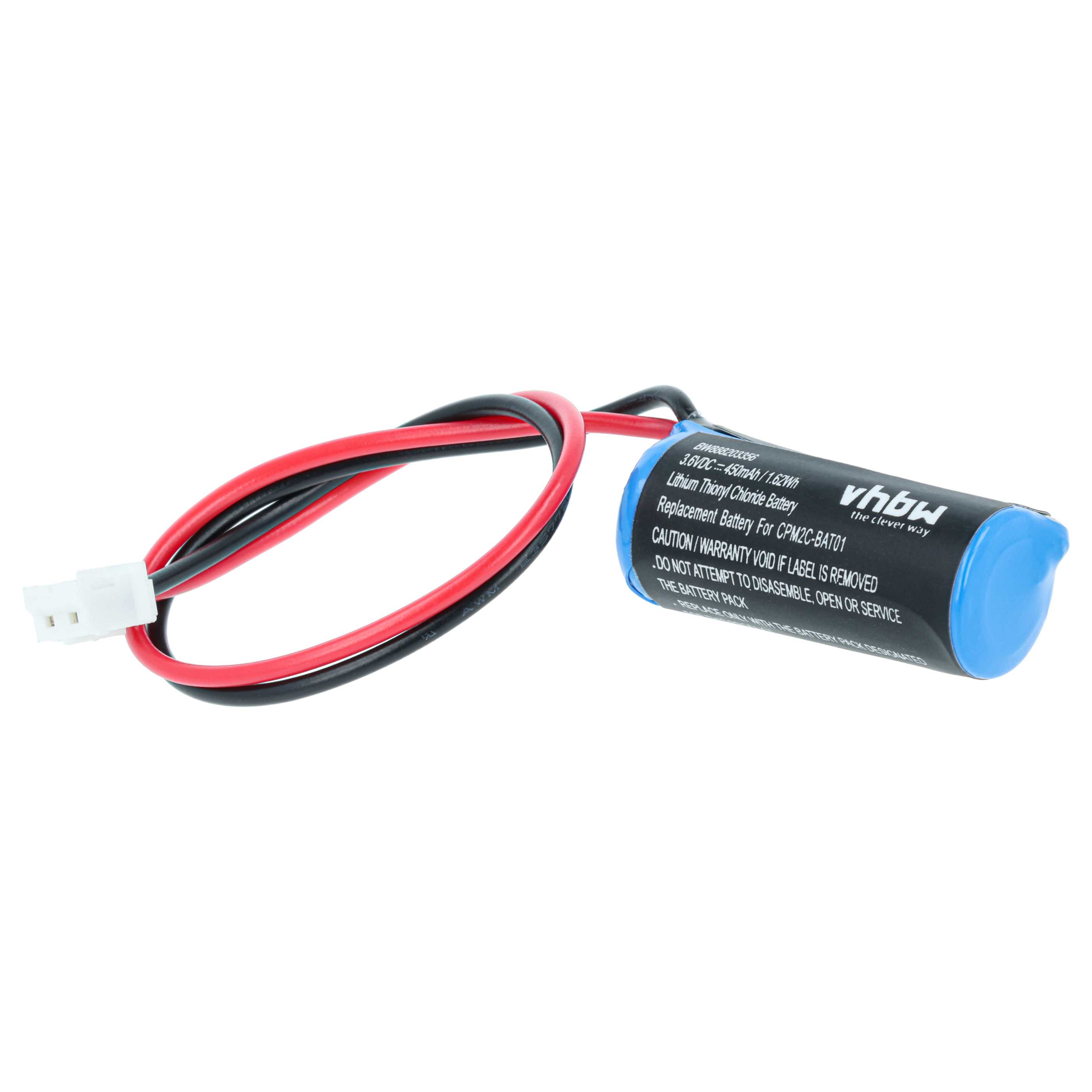 Batería reemplaza Omron CPM2C-BAT01 para controlador (450 mAh, 3,6 V, Li-SOCl2)
