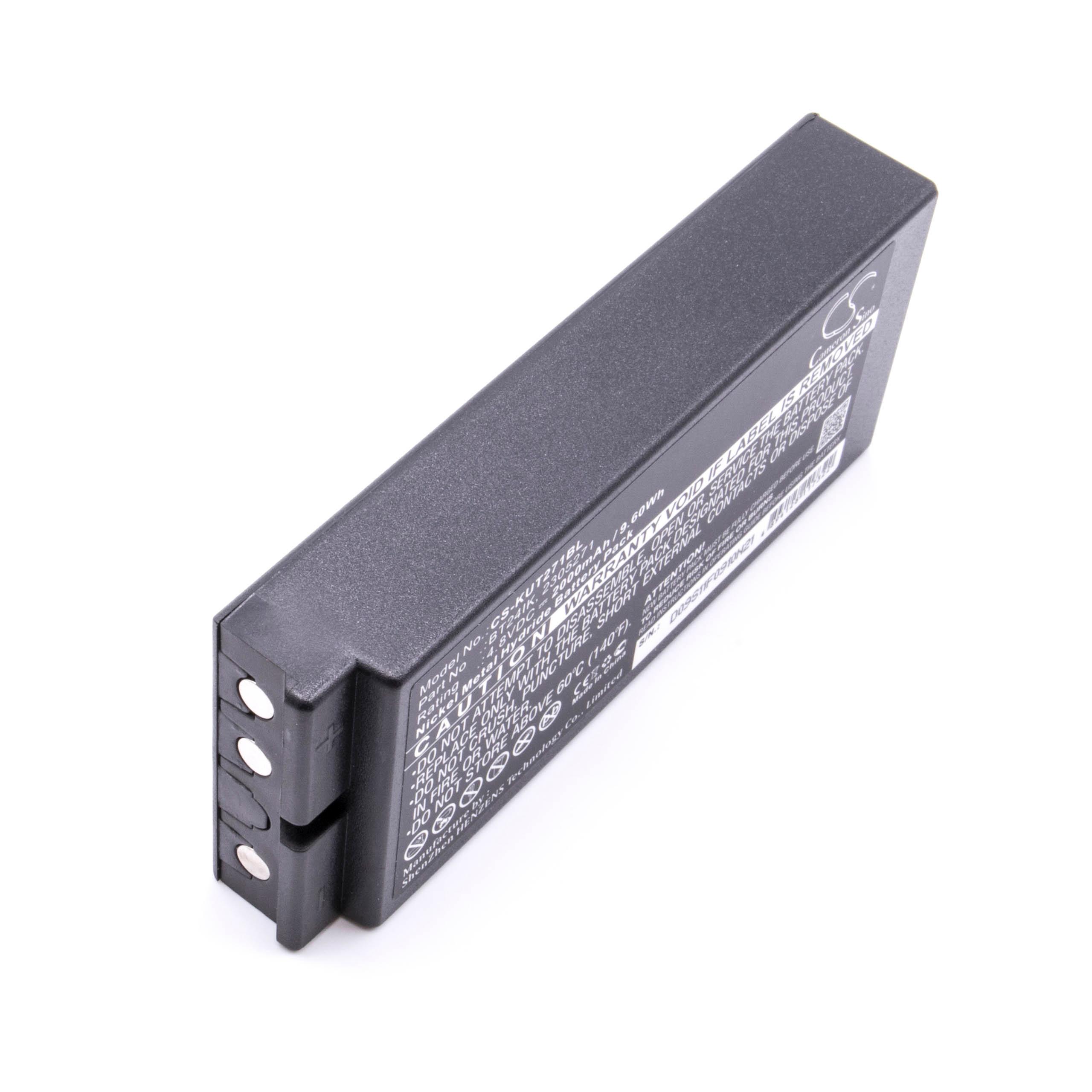 Industrial Remote Control Battery Replacement for Danfoss 2305271, BT24IK - 2000mAh 4.8V NiMH