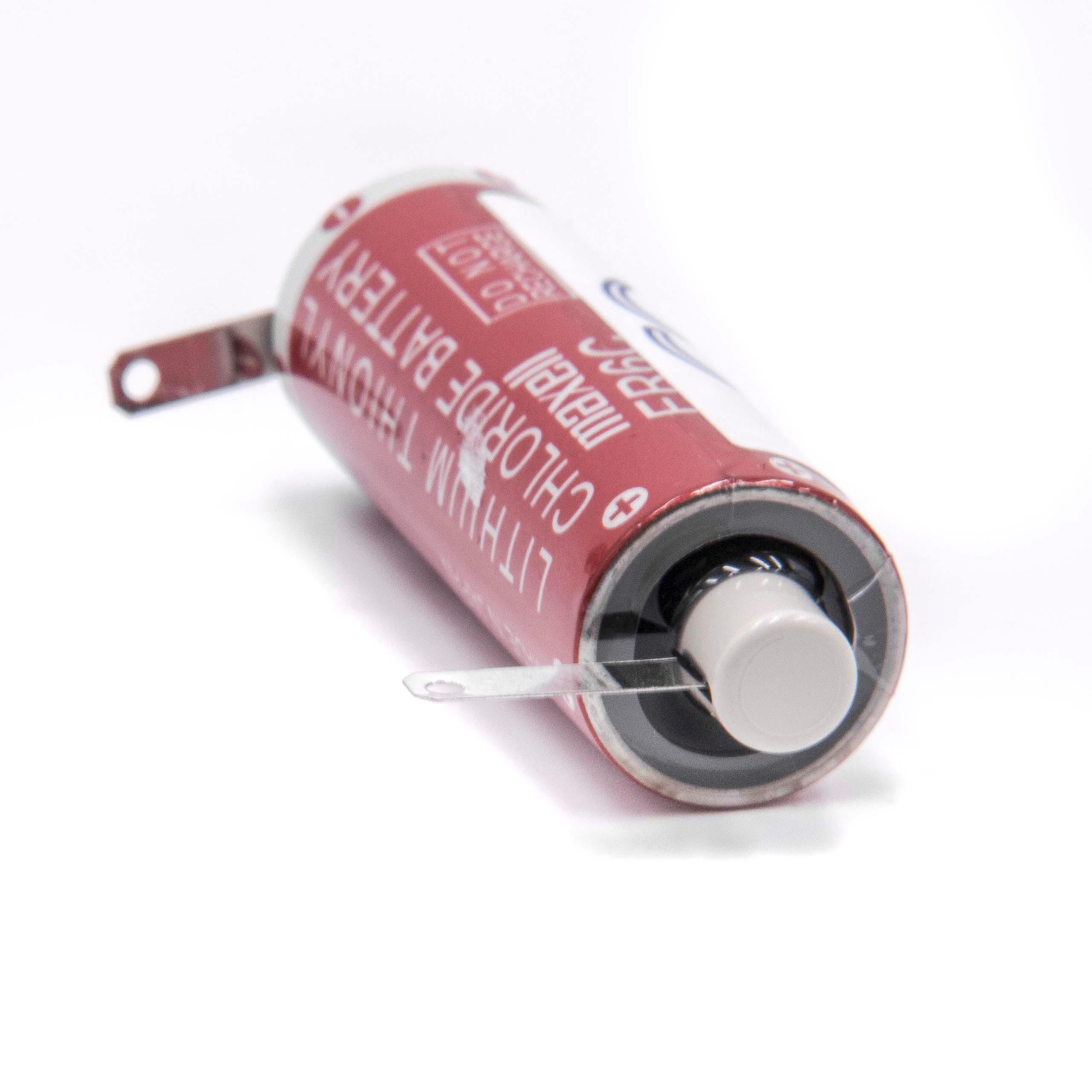 Batterie remplace Maxell ER6C pour PLC Programmable Logic Controller - 1800mAh 3,6V Li-MnO2