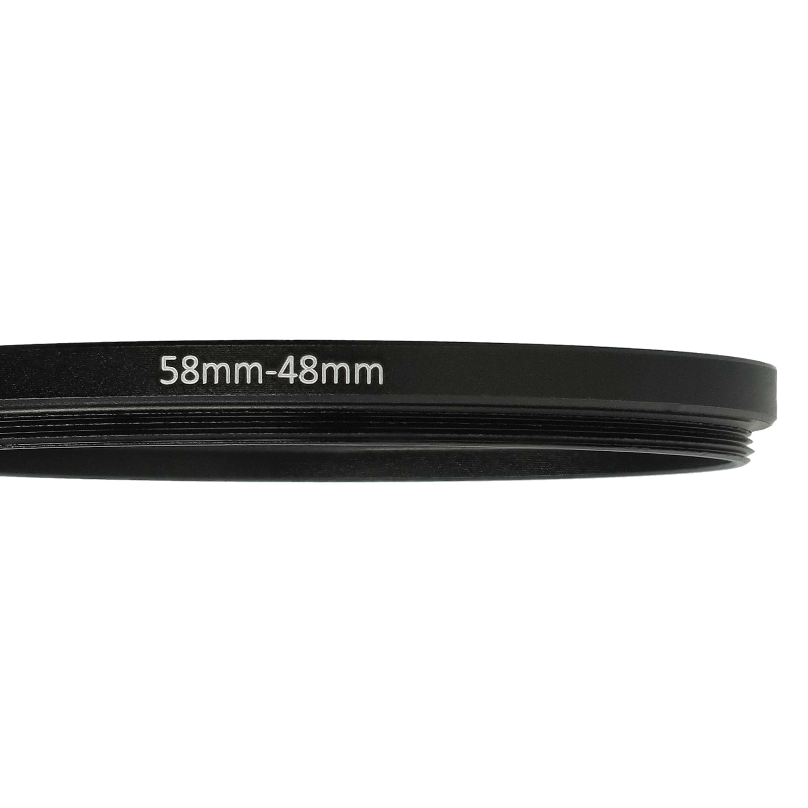 Step-Down Ring Adapter from 58 mm to 48 mm for various Camera Lenses