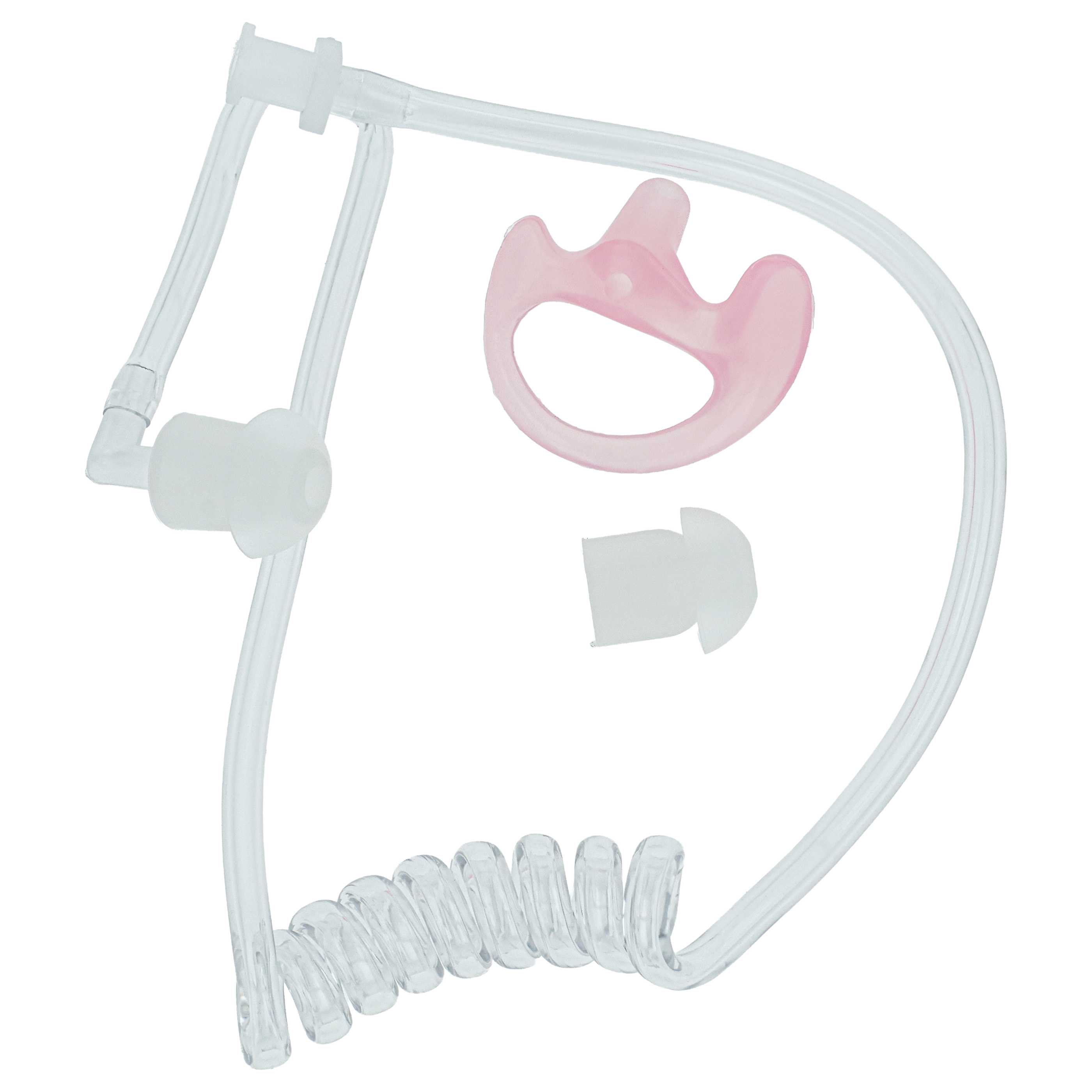 Sound Tube suitable for Headset - Incl. 2x ear plug, 1x ear piece M, Ear Piece M (Left), Transparent