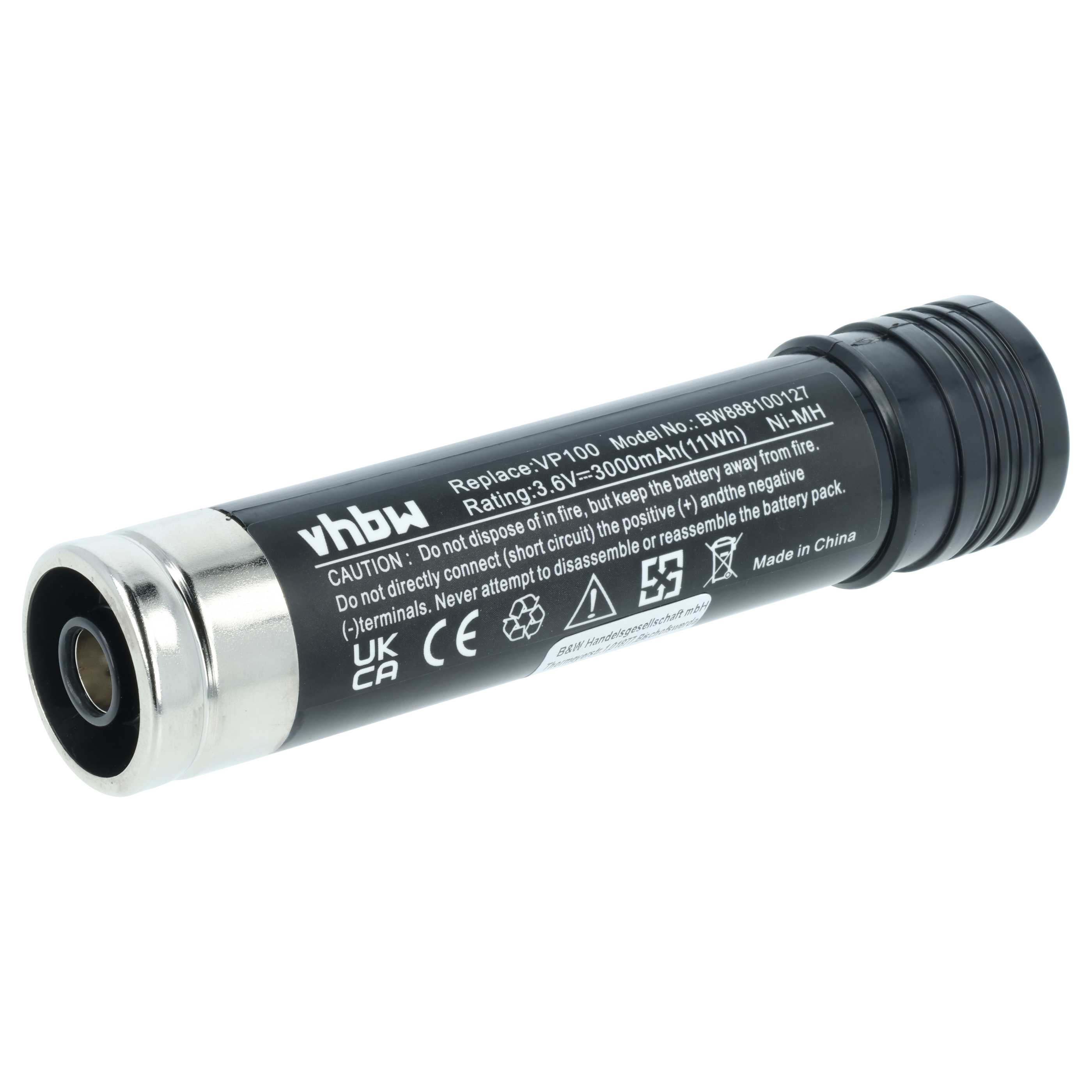 Battery replaces Black & Decker 383900-004, 151995-02, 1519950-3 Electric Power Tool - 3000 mAh, 3.6 V, NiMH