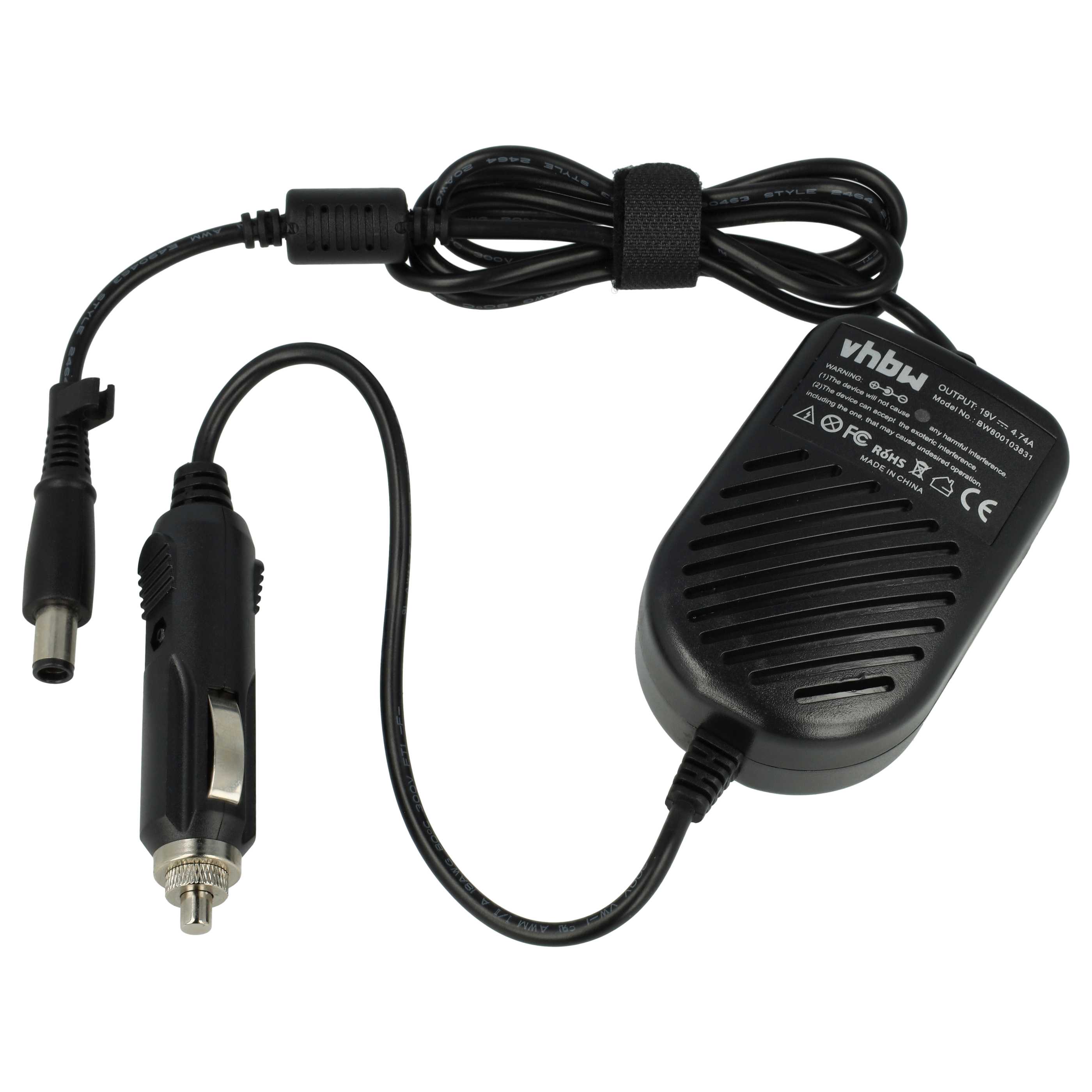 Vehicle Charger replaces HP 384021-001, ED494AA, 382021-002, AP091F13LF SE, 391173-001 Notebook - 4.74 A