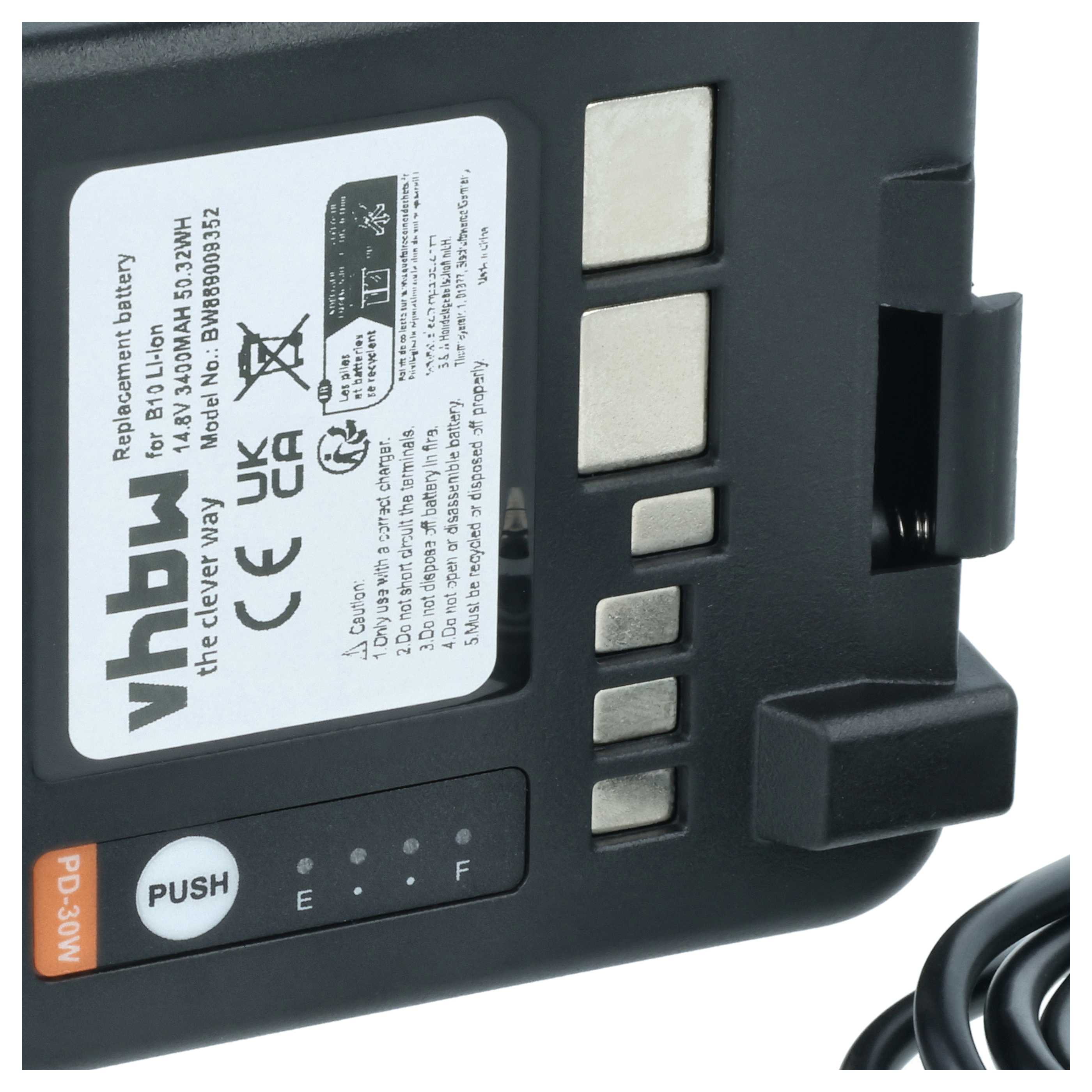 Akku für Kamera wie Profoto B10 u.a., Li-Ion, 14.8 V, 3400 mAh