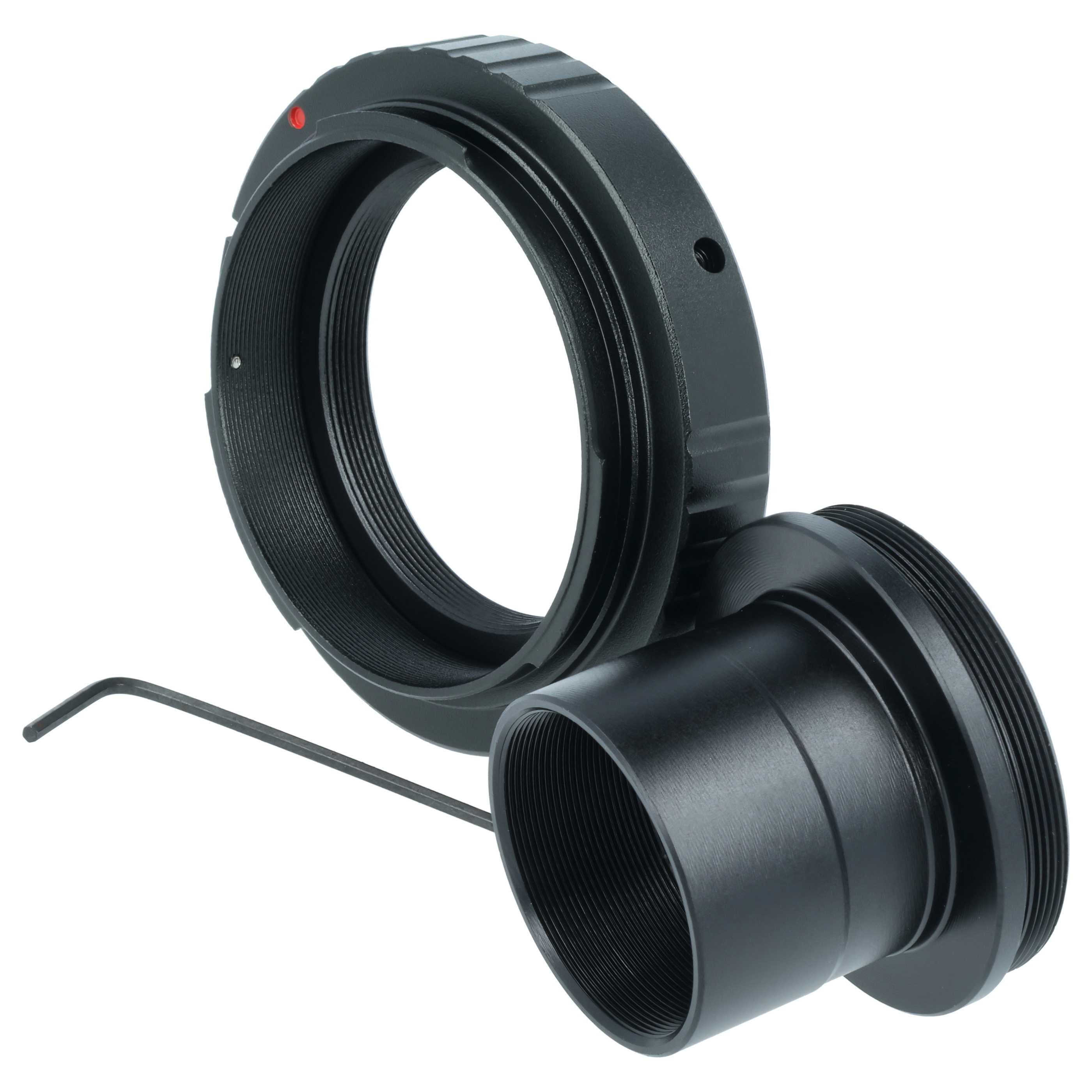 2x Adattatore ad anello T2 per macchine fotografiche, telescopi Canon EOS 500D, 80D, 550D, Kiss X80- 1,25", M4