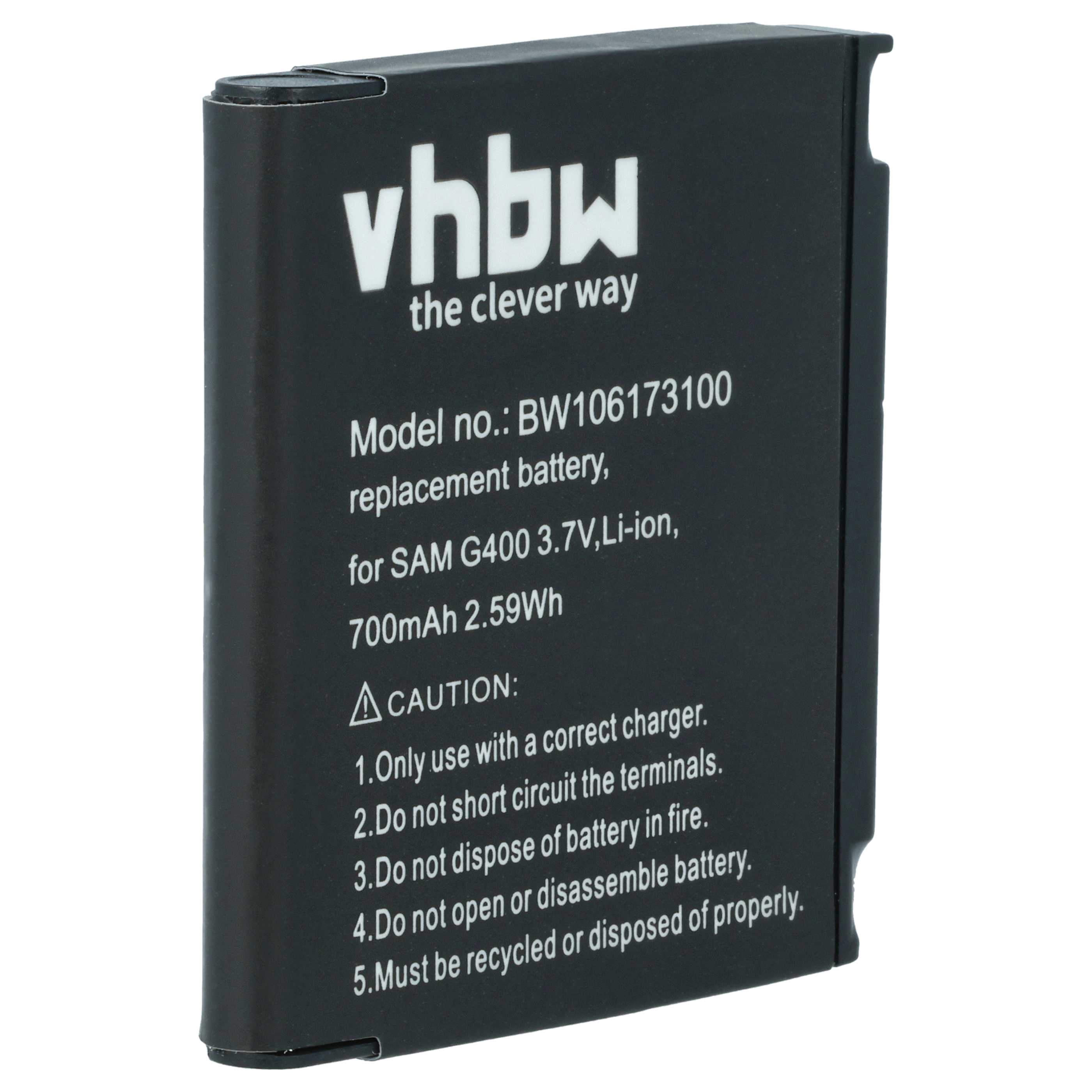 Akku als Ersatz für Samsung AB533640AU, AB533640AE - 700mAh 3,7V Li-Ion