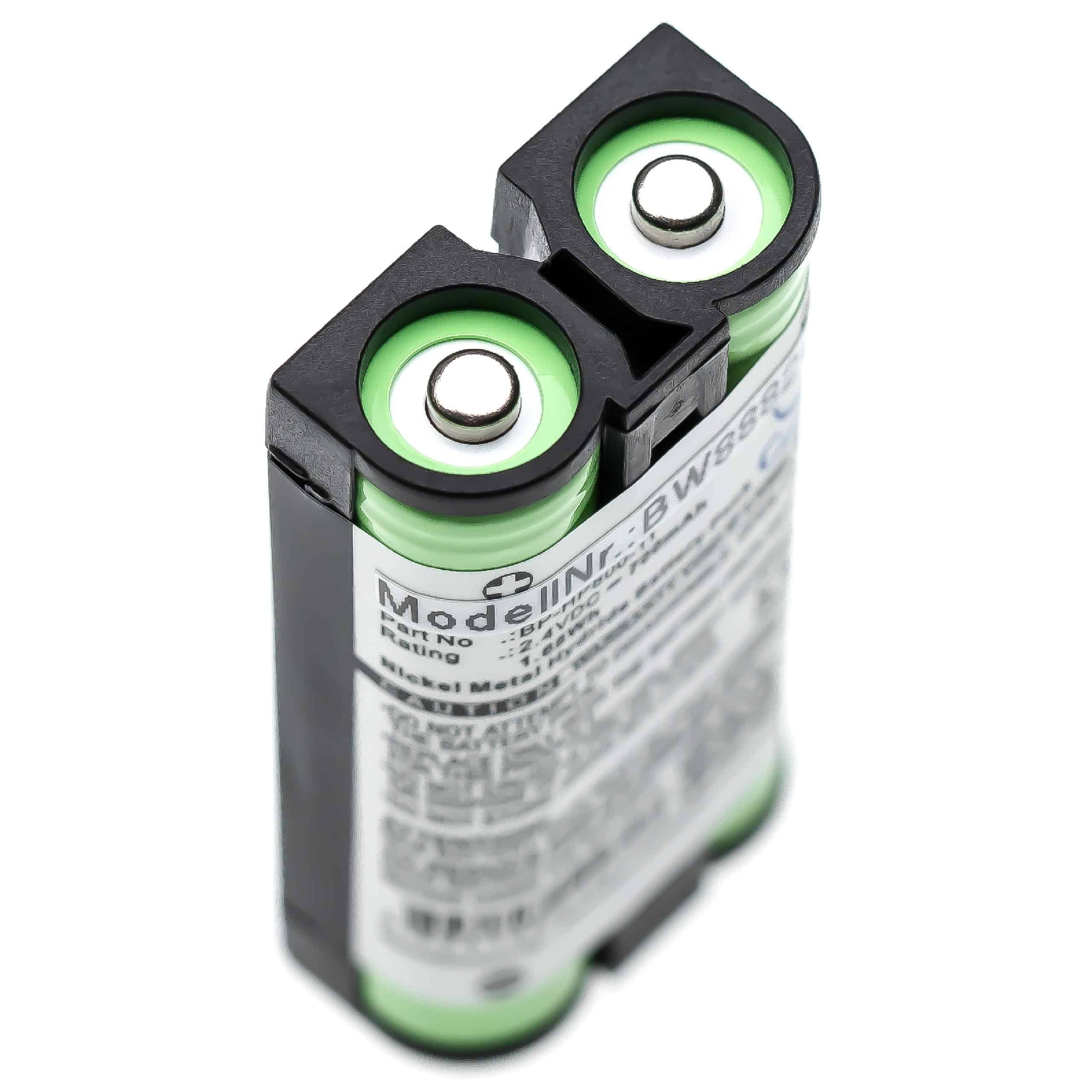 Batterie remplace Sony 9-885-216-11, 9-885-216-12, 9-885-218-43 pour casque audio - 700mAh 2,4V NiMH