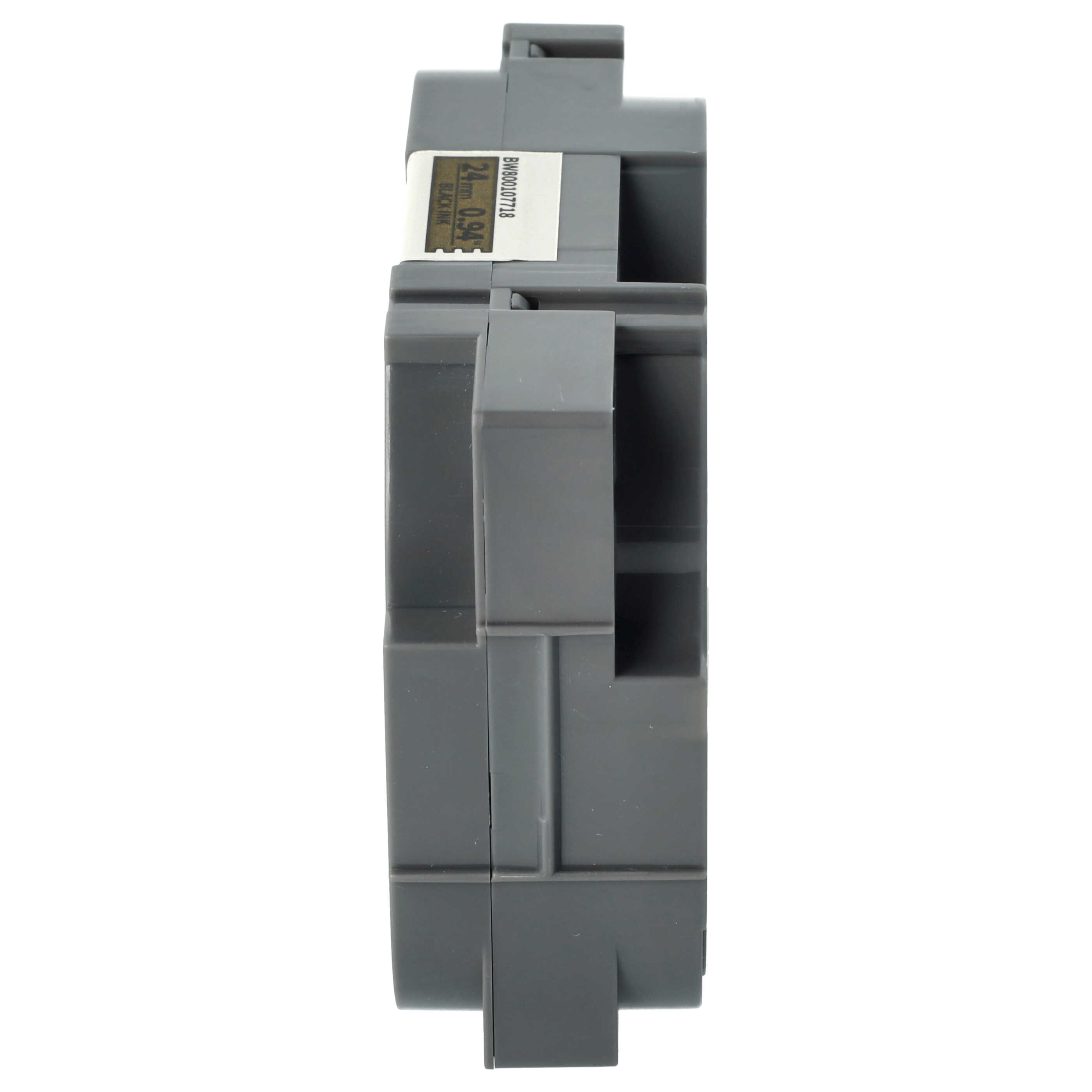 Label Tape replaces Brother TZE-851, TZ-851 - 24 mm Black to Gold