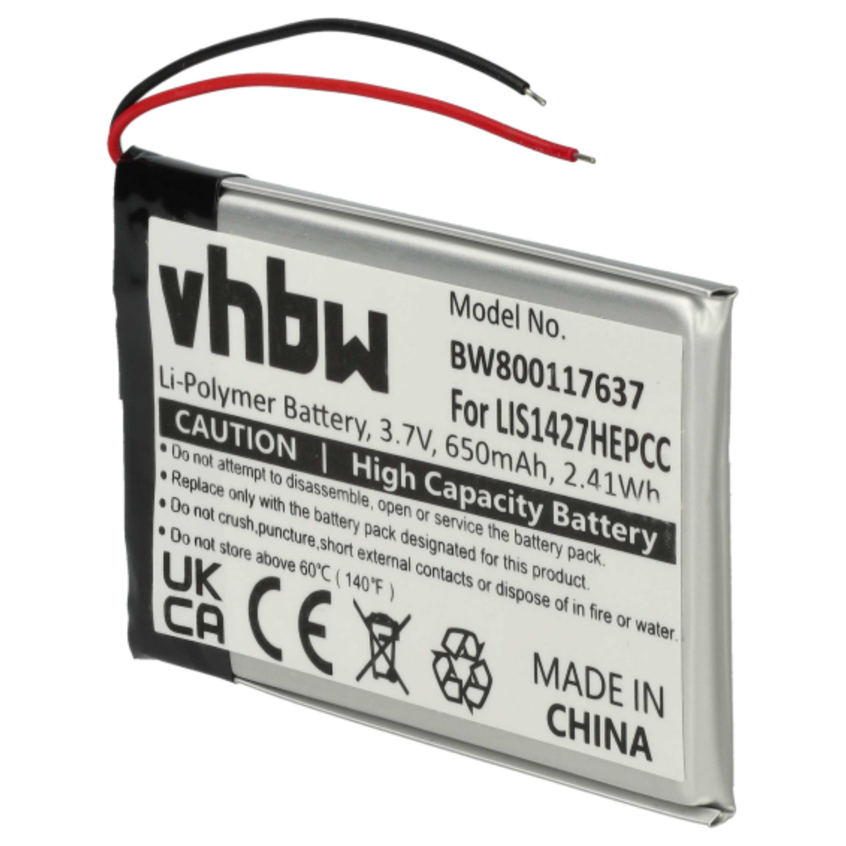 5x Akumulator do słuchawek bezprzewodowych zamiennik Plantronics PR-423350 - 650 mAh 3,7 V LiPo