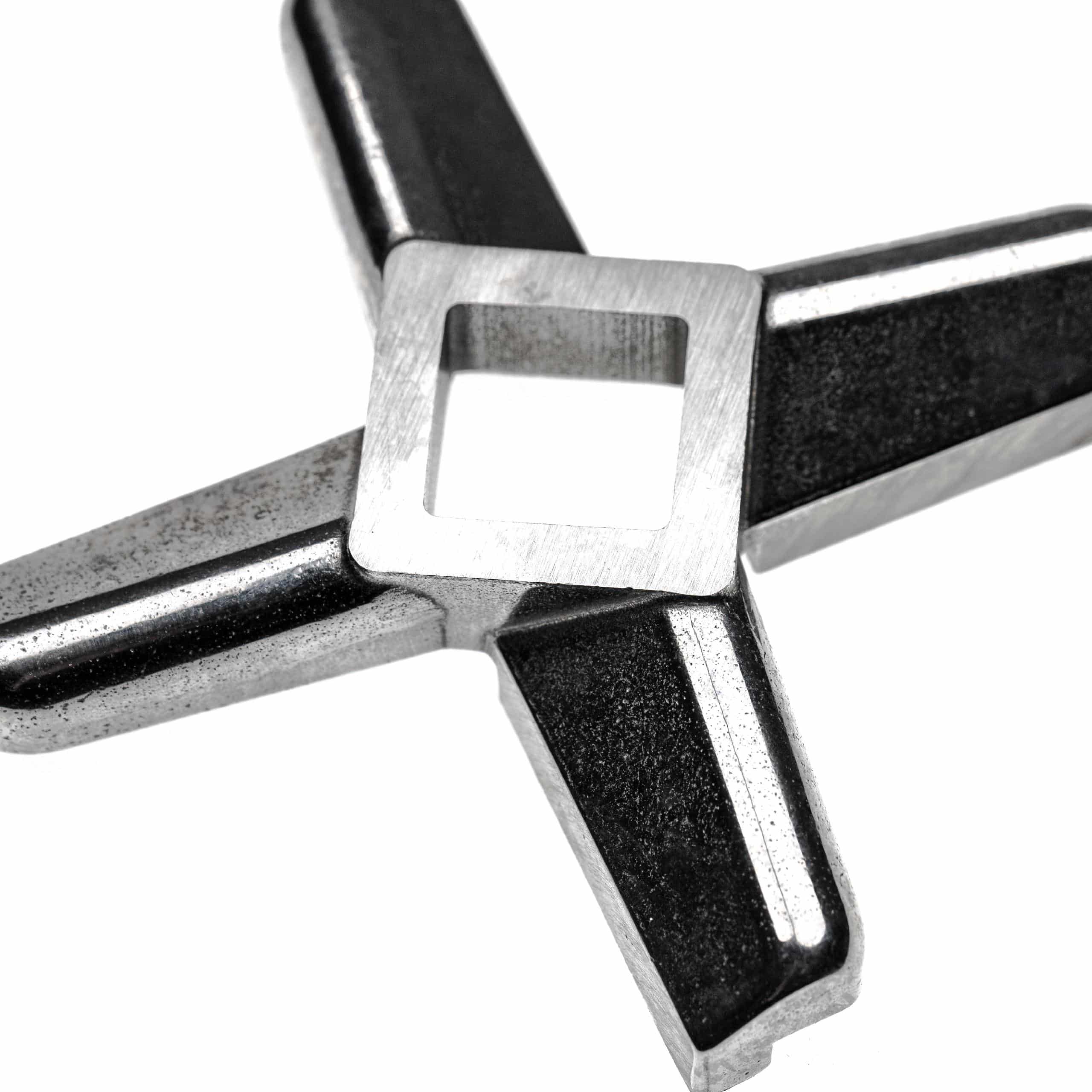 Coltello a croce modello 42 per tritacarne per es. compatibile con ADE, Caso, Fama - quadrato 22,1 x 22,1 mm