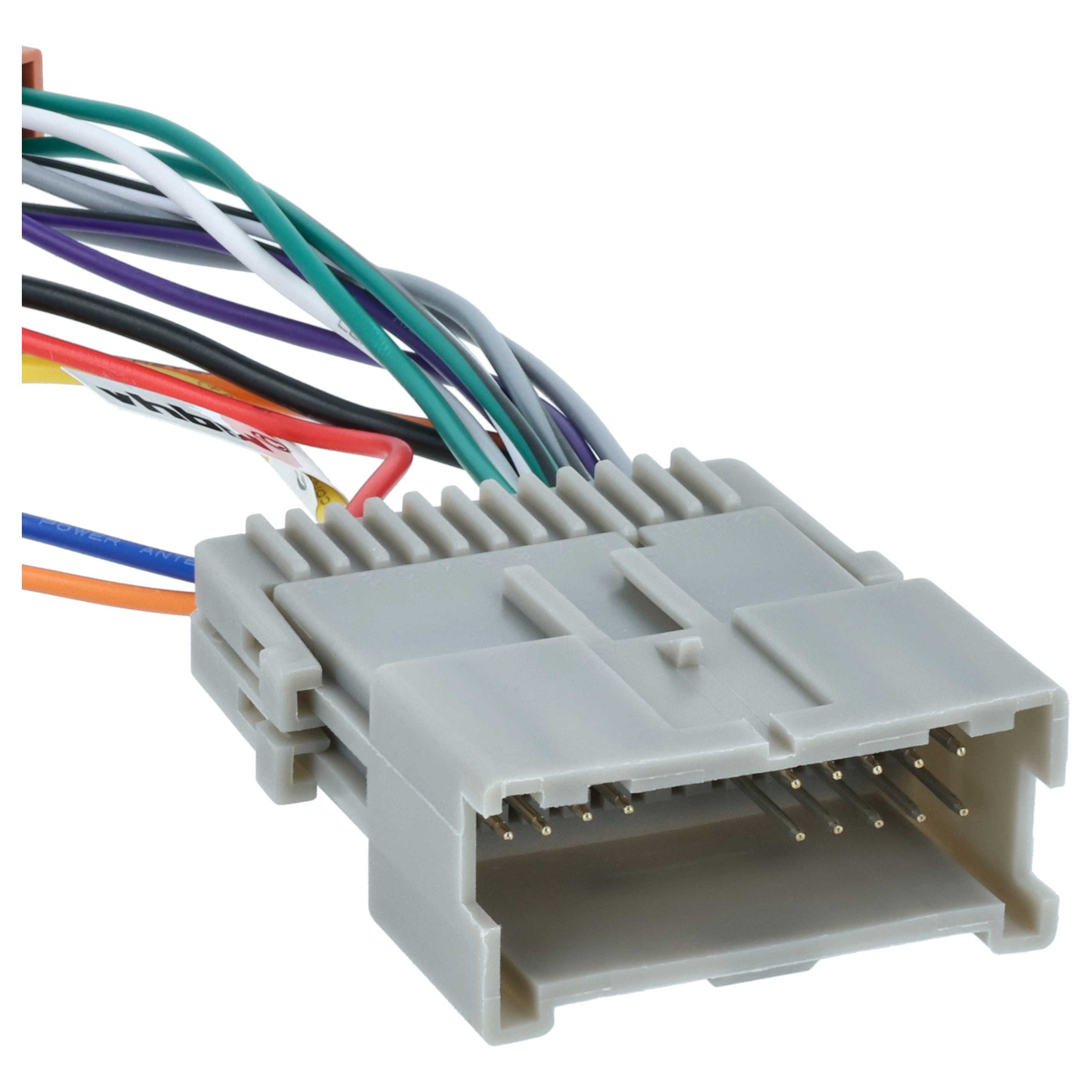 Adaptateur ISO pour autoradio Chevrolet, Buick, GMC, Hummer - fiche ISO 10487