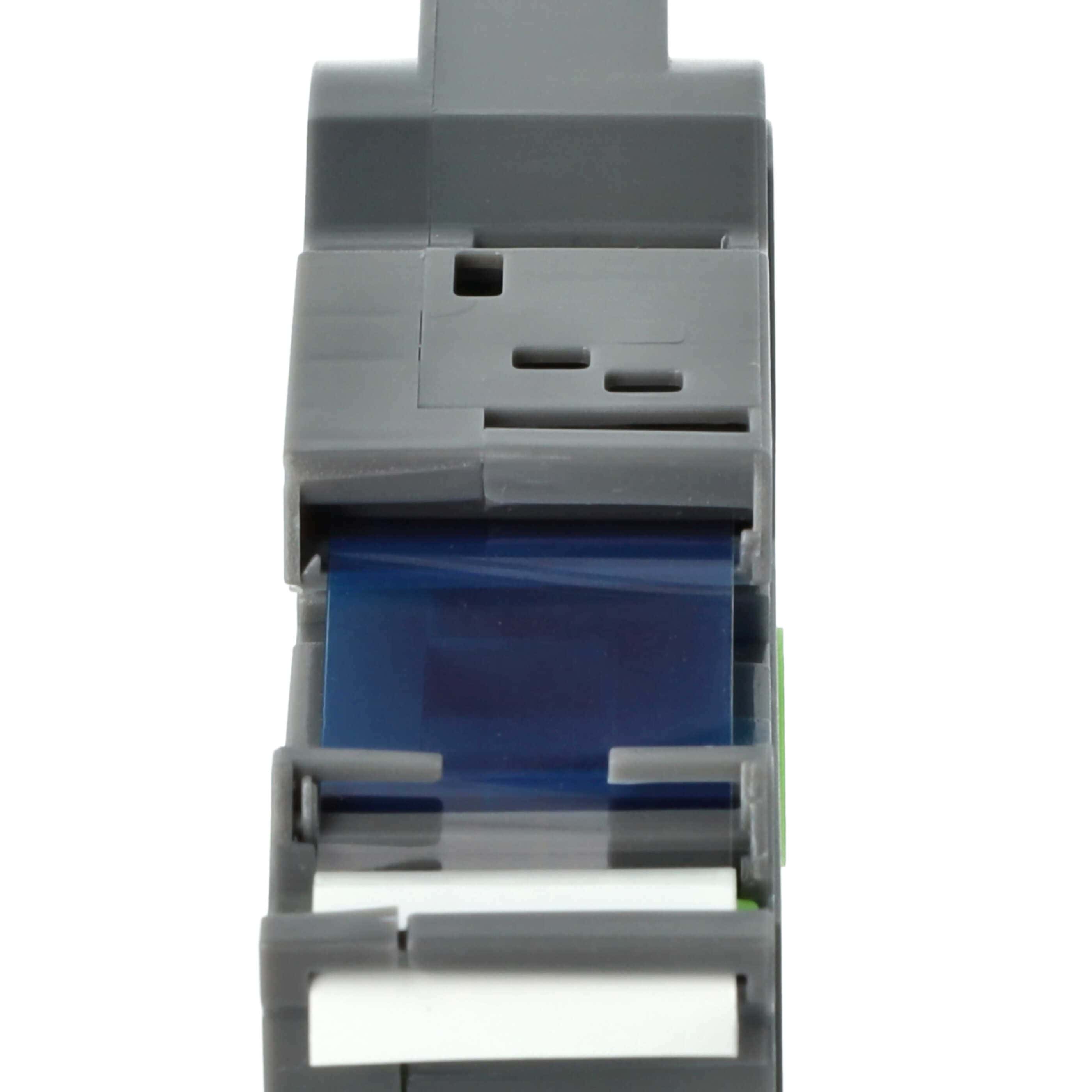 Cassetta nastro sostituisce Brother TZE-243, TZ-243 per etichettatrice Brother 18mm blu su bianco