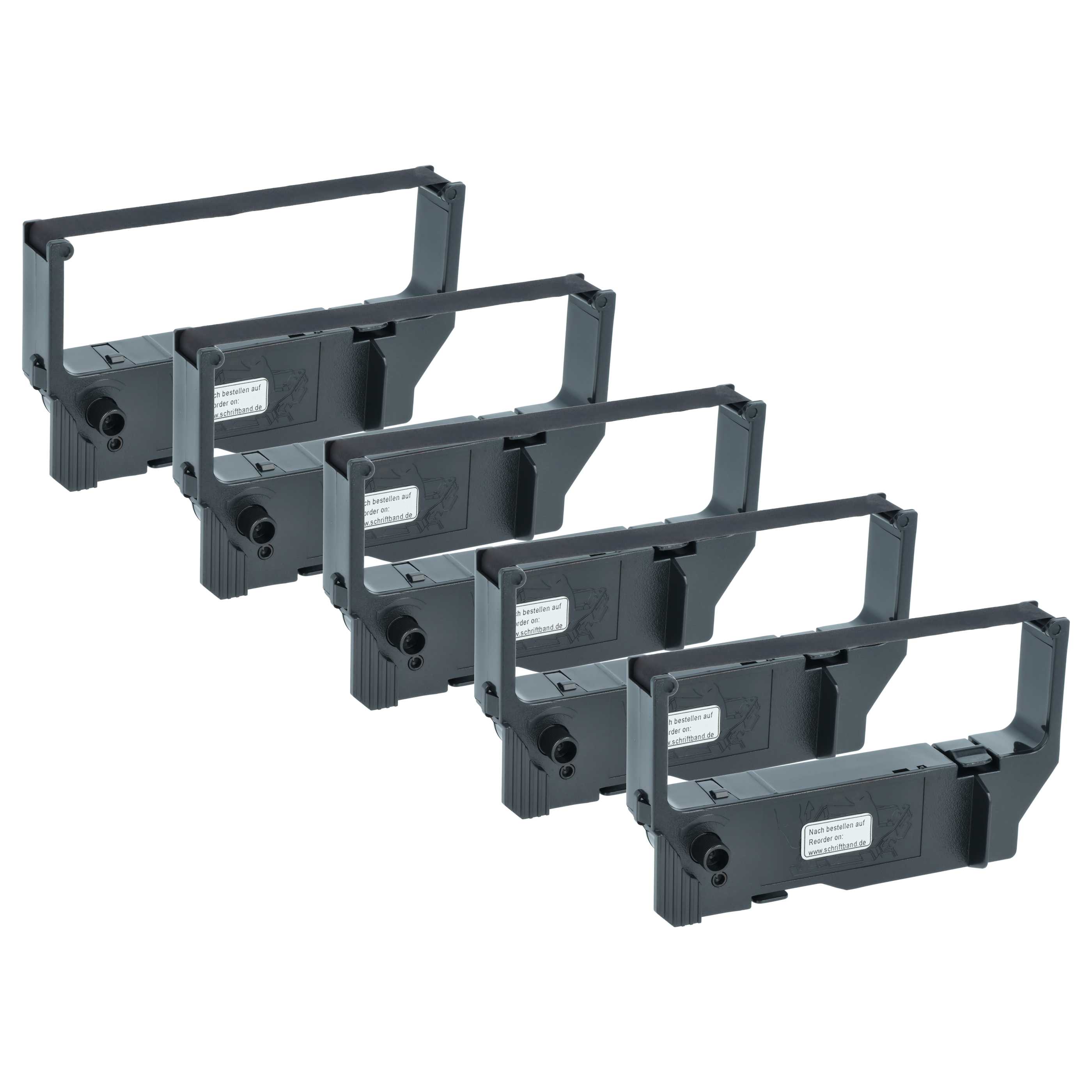 5x Ink Ribbon replaces Star 30980112, RC-200B for Dot Matrix, Receipt Printer - Black