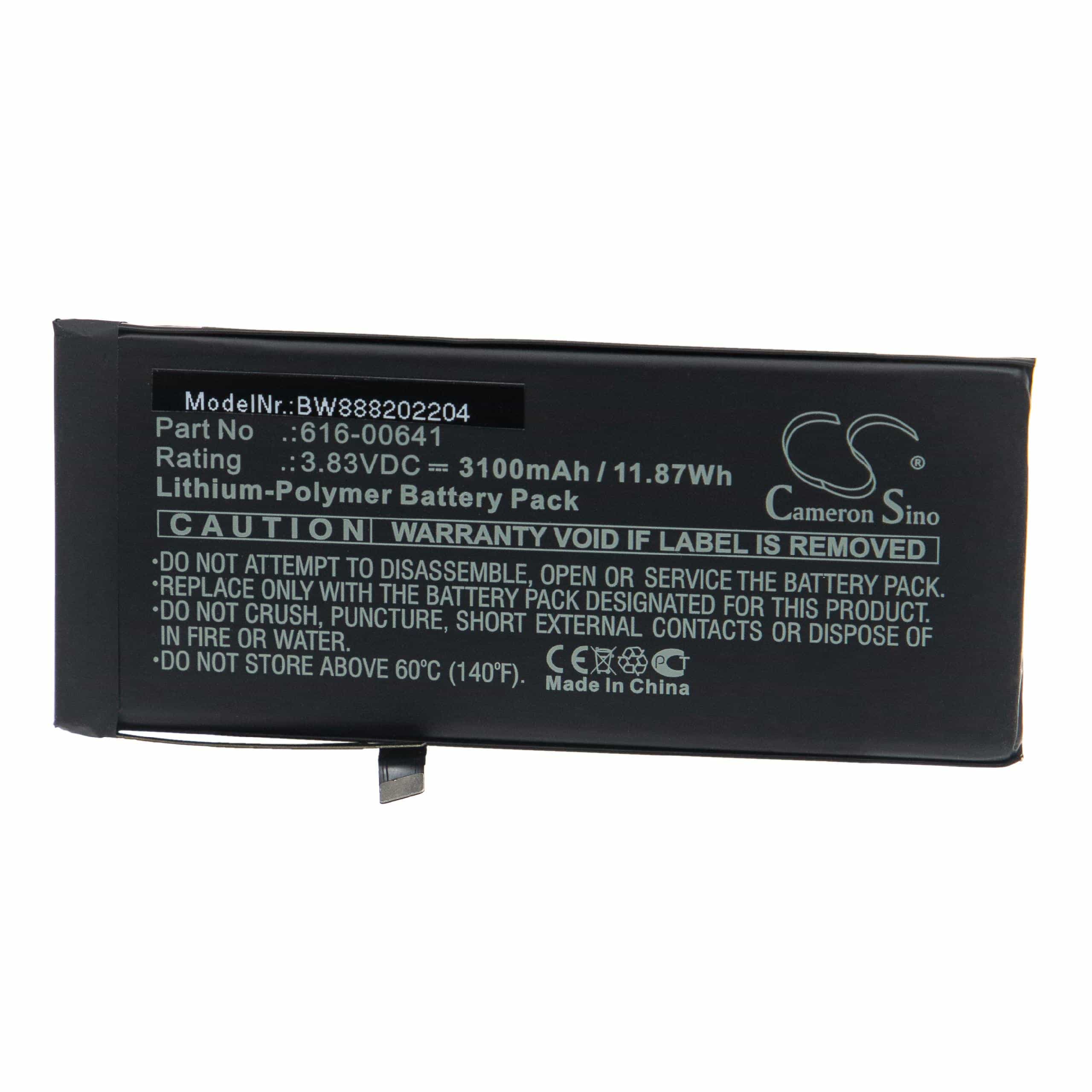 Mobile Phone Battery Replacement for Apple 616-00641 - 3100mAh 3.83V Li-polymer