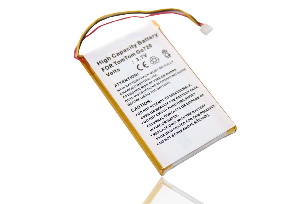 Batería para GPS TomTom Go - 1300 mAh 3,7 V Li-poli