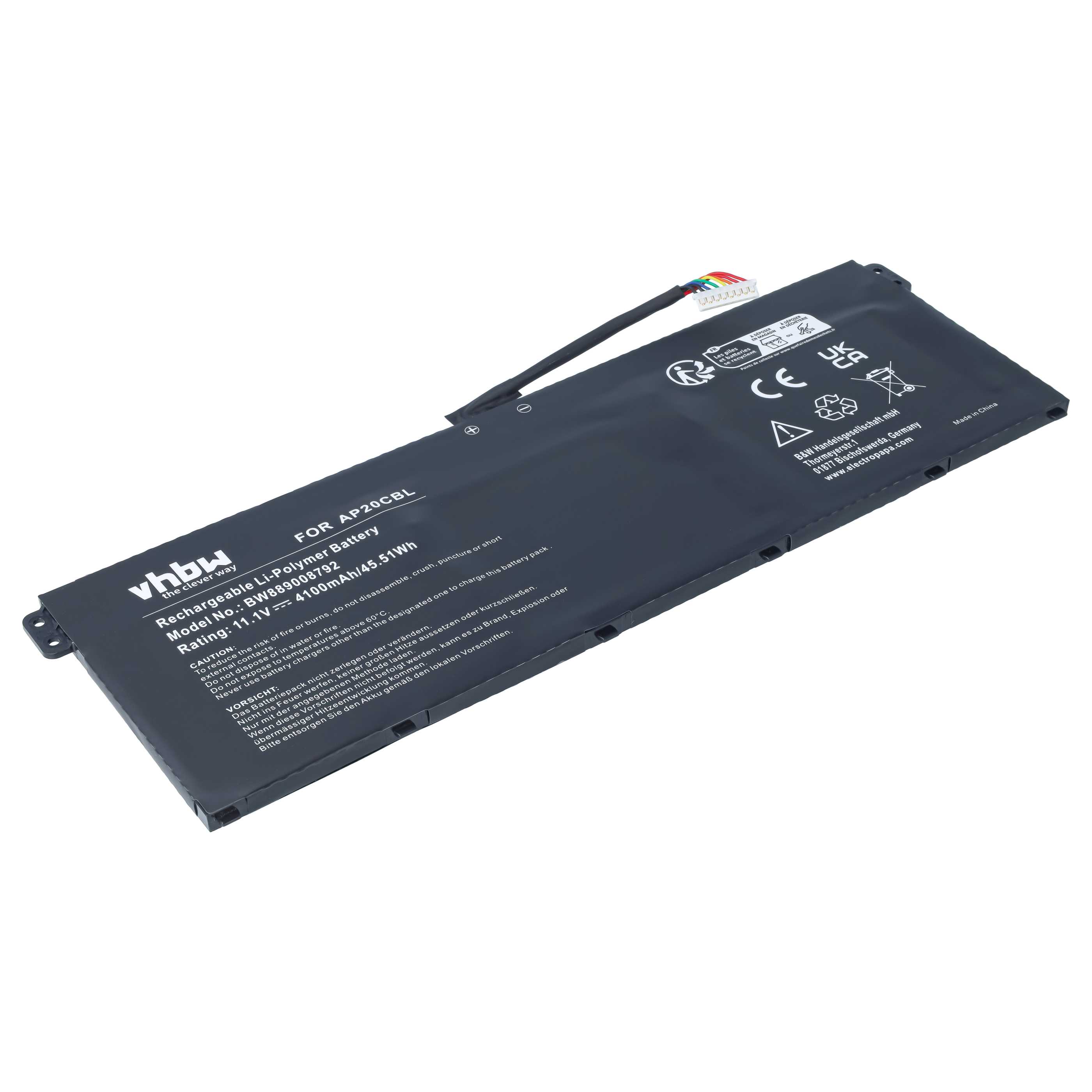 Batería recargable para notebook Acer - 4100 mAh 11,1 V Li-Polímero