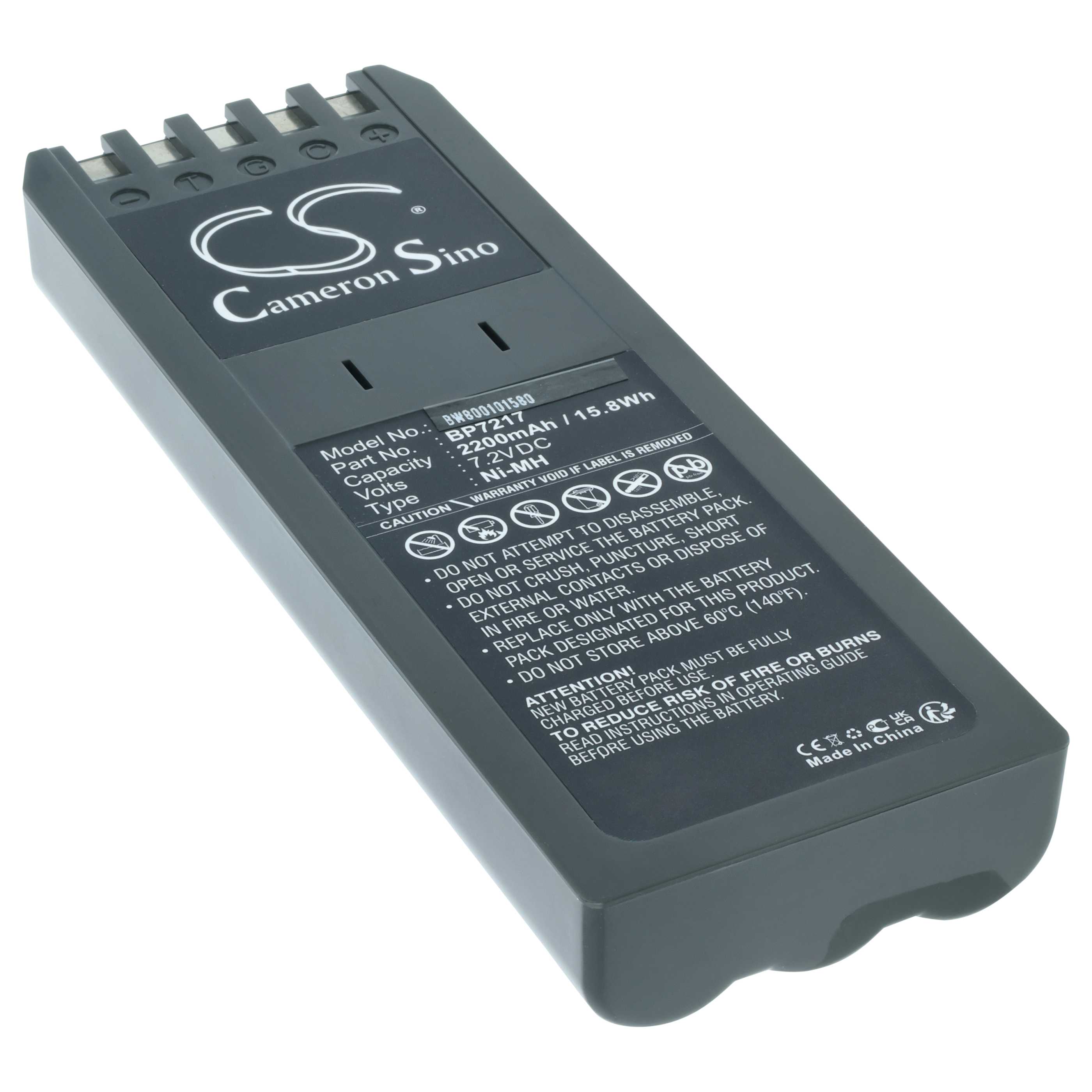 2x Batteria per dispositivo di misurazione sostituisce Fluke BP7217 - 2200mAh 7,2V NiMH