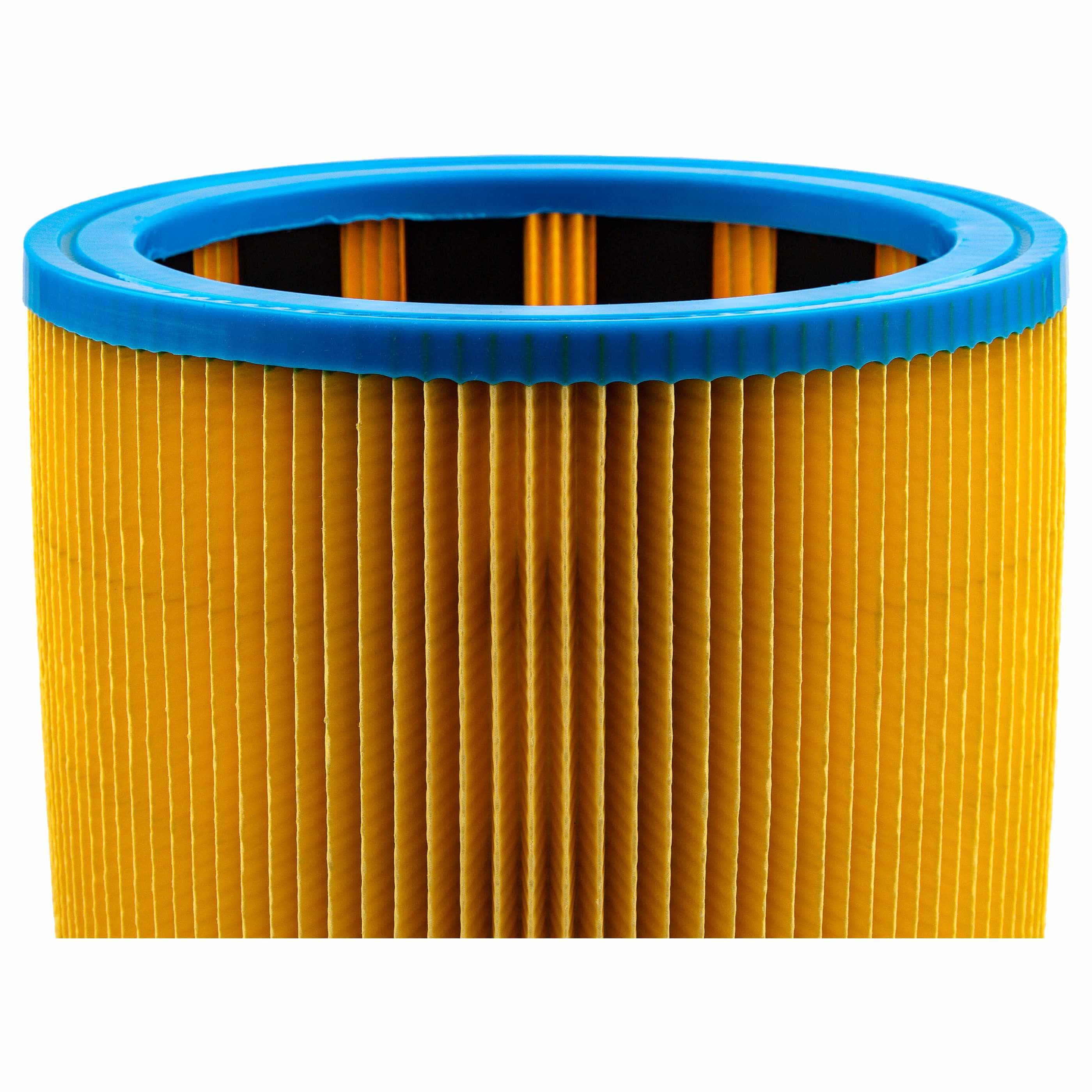 4x Filtercartridge filter replaces Starmix 413471, FP 7200 for Starmix Vacuum Cleaner, blue / yellow