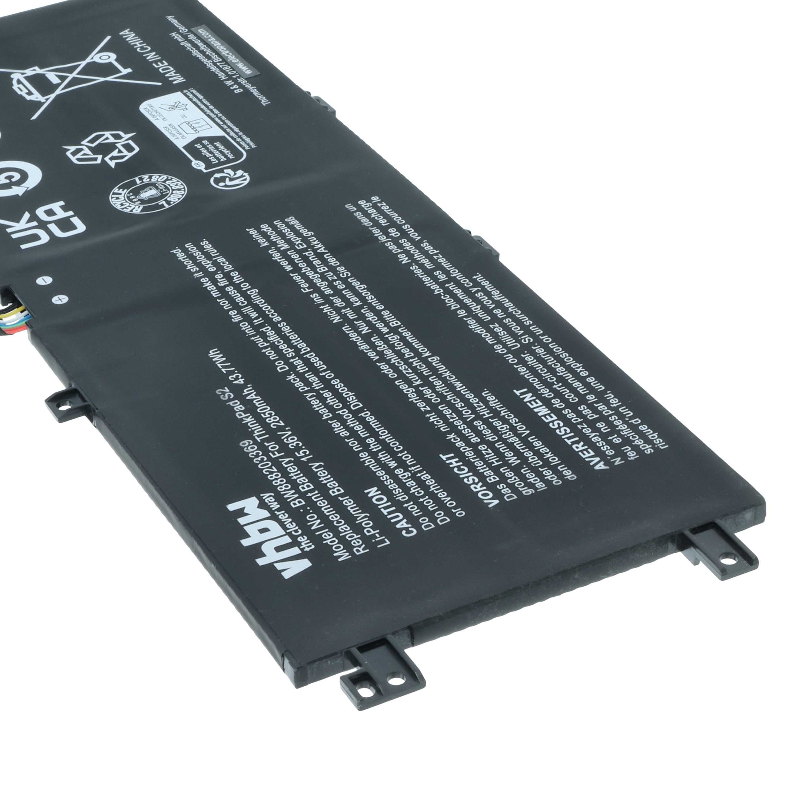 Akumulator do laptopa zamiennik Lenovo 02DL031, 02DL032, 02DL030, 5B10W13933 - 2850 mAh 15,36 V LiPo