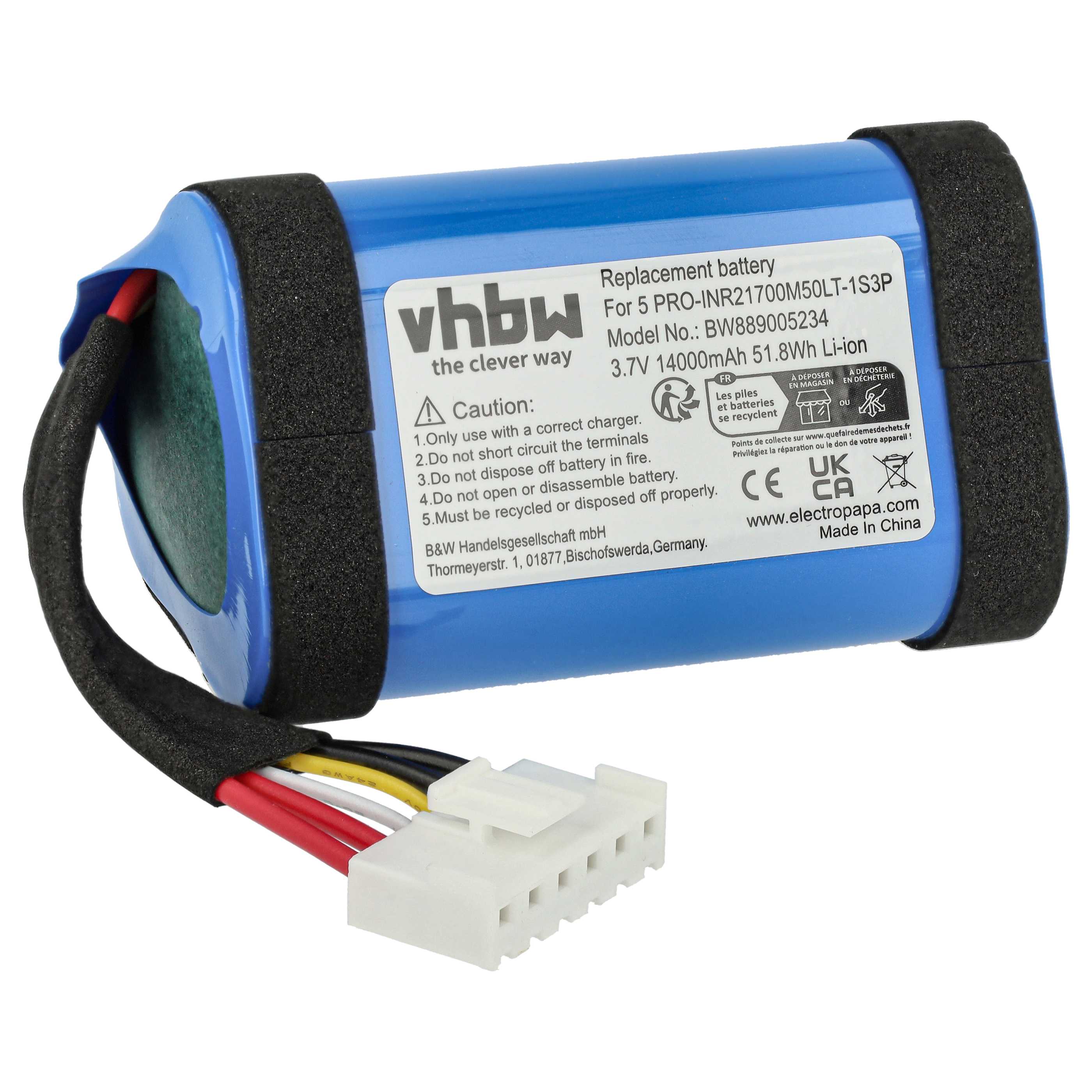 Akumulator do głośnika zamiennik JBL GSP-1S3P-CH4A, 1AA011NA - Li-Ion 14000mAh